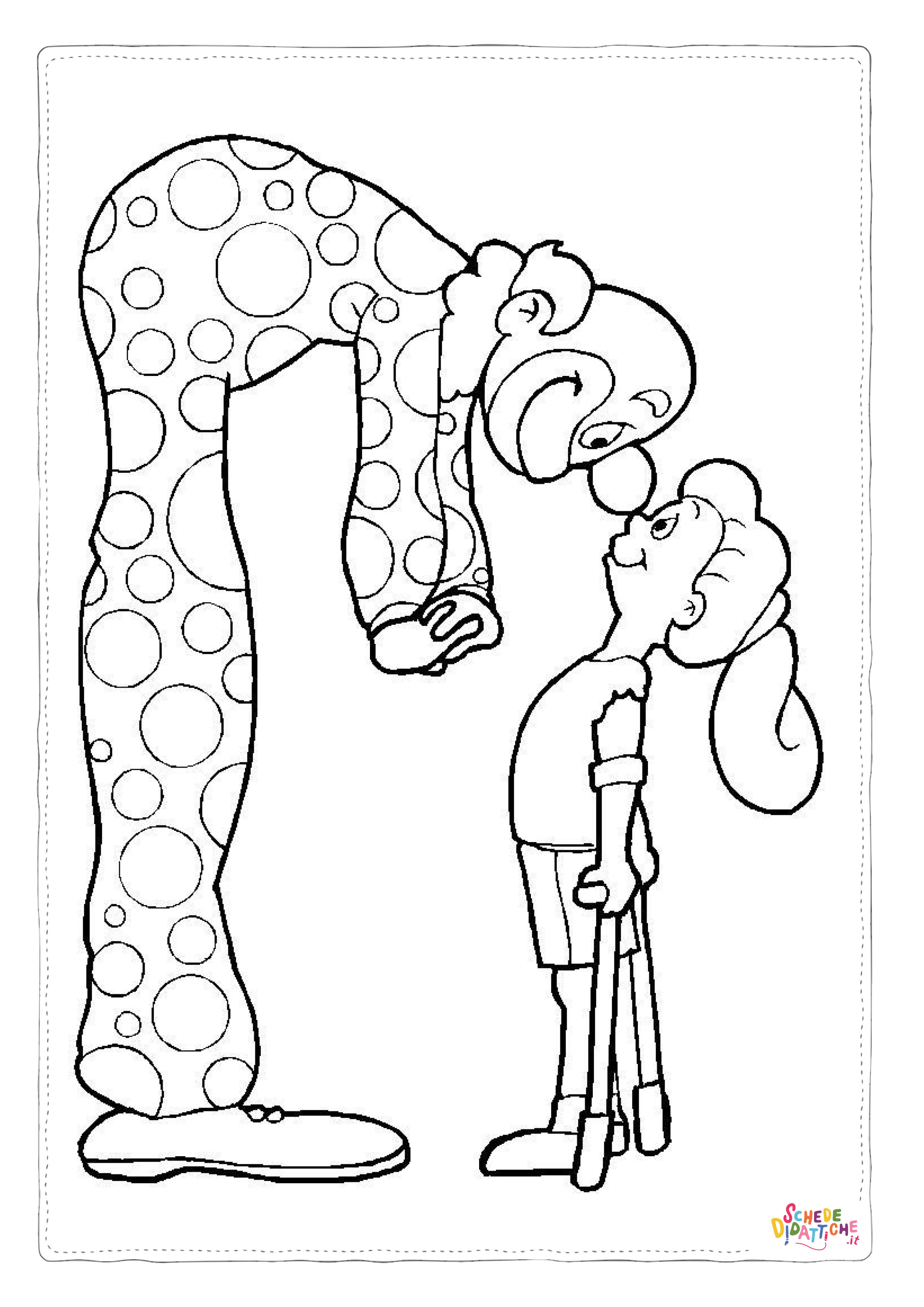 Disegno di clown da stampare e colorare 70
