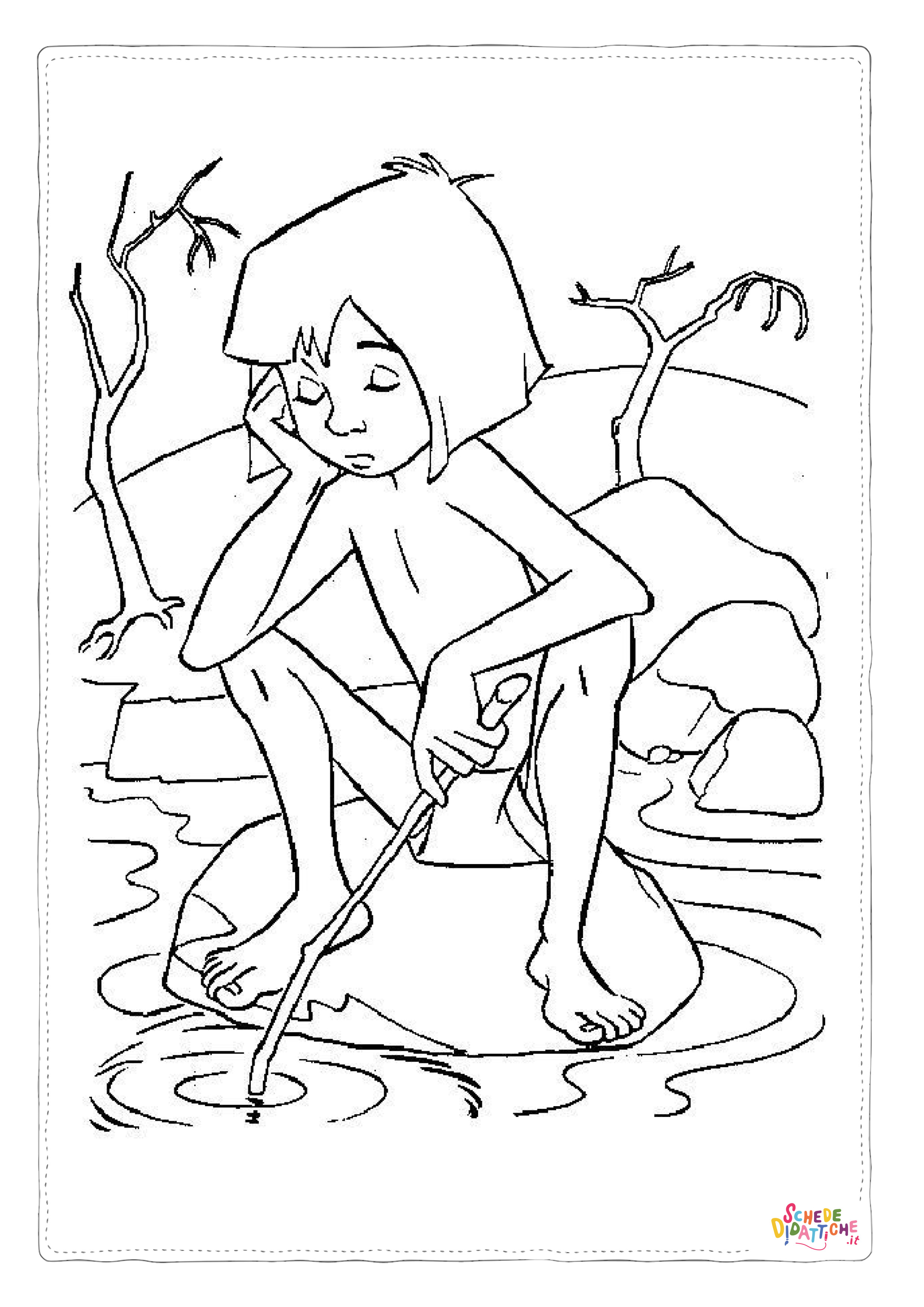 Disegno di Il libro della giungla da stampare e colorare 109
