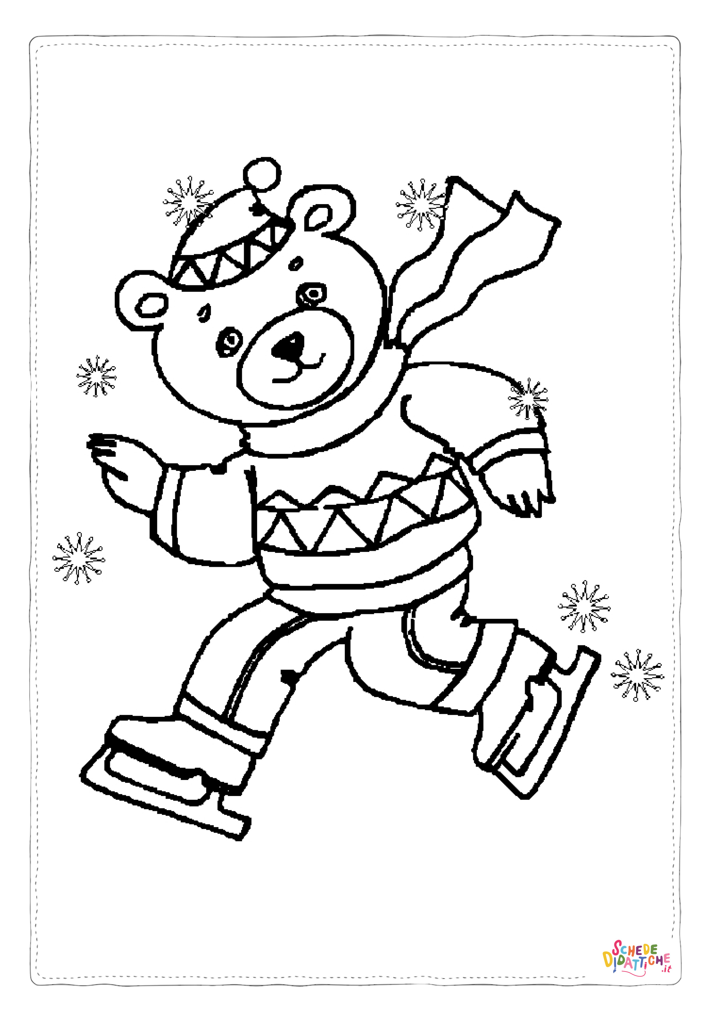 Disegno "Disegno di inverno da stampare e colorare 2" Disegno di inverno da stampare e colorare 2
