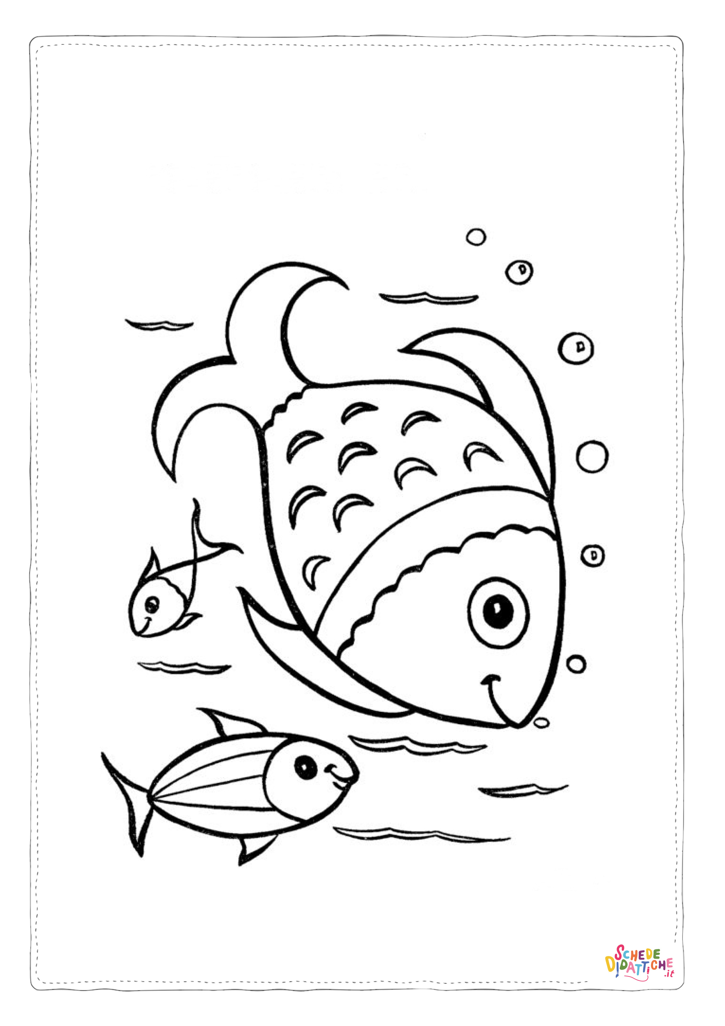Disegno "Disegno di pesce da stampare e colorare 248" Disegno di pesce da stampare e colorare 248