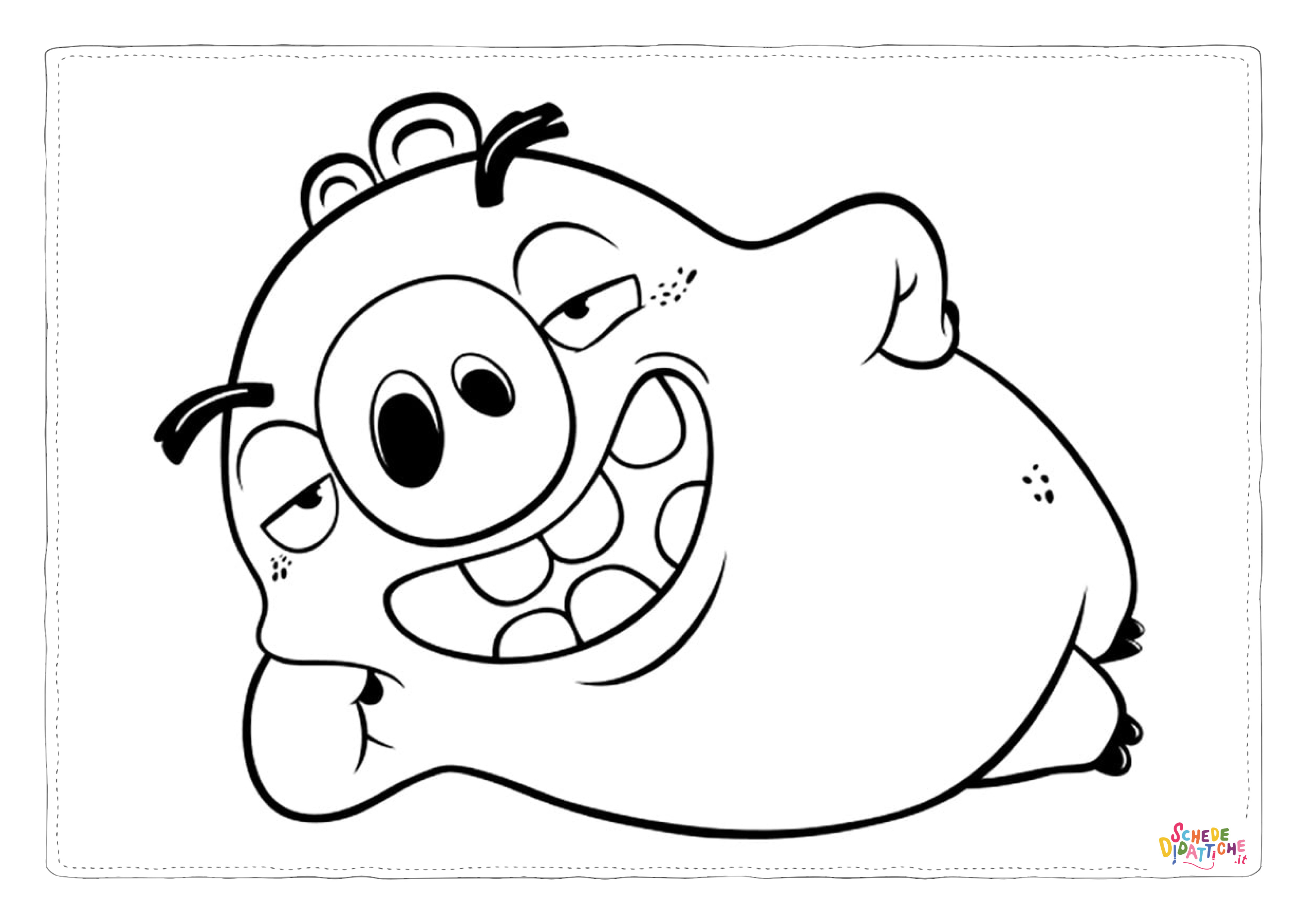 Disegno di Angry birds da stampare e colorare 112