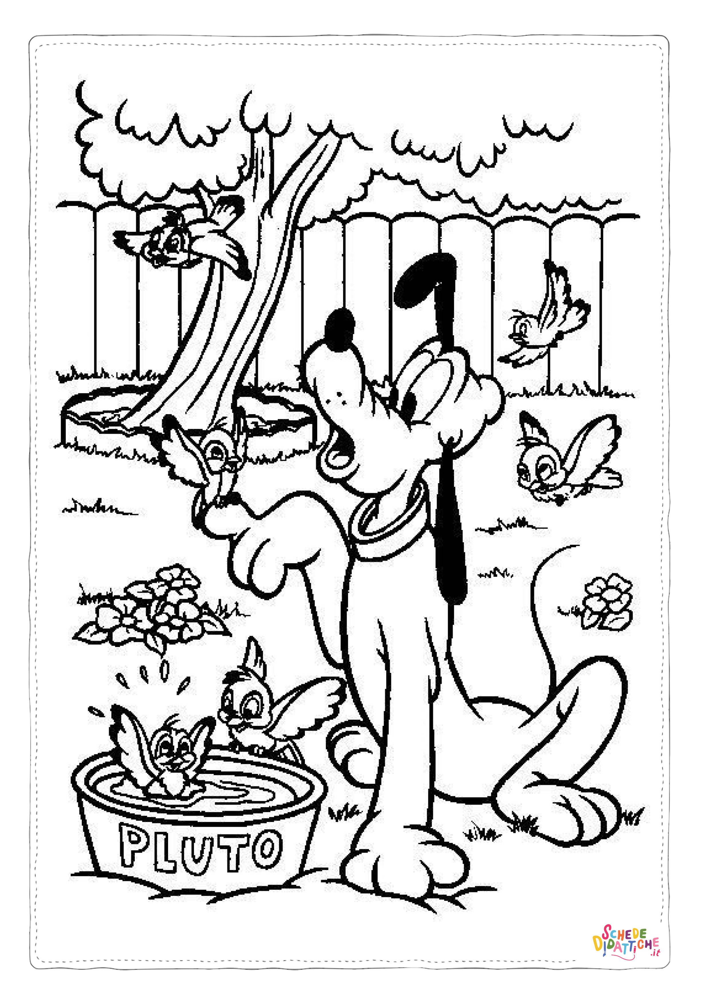 Disegno "Disegno di Pluto da stampare e colorare 50" Disegno di Pluto da stampare e colorare 50