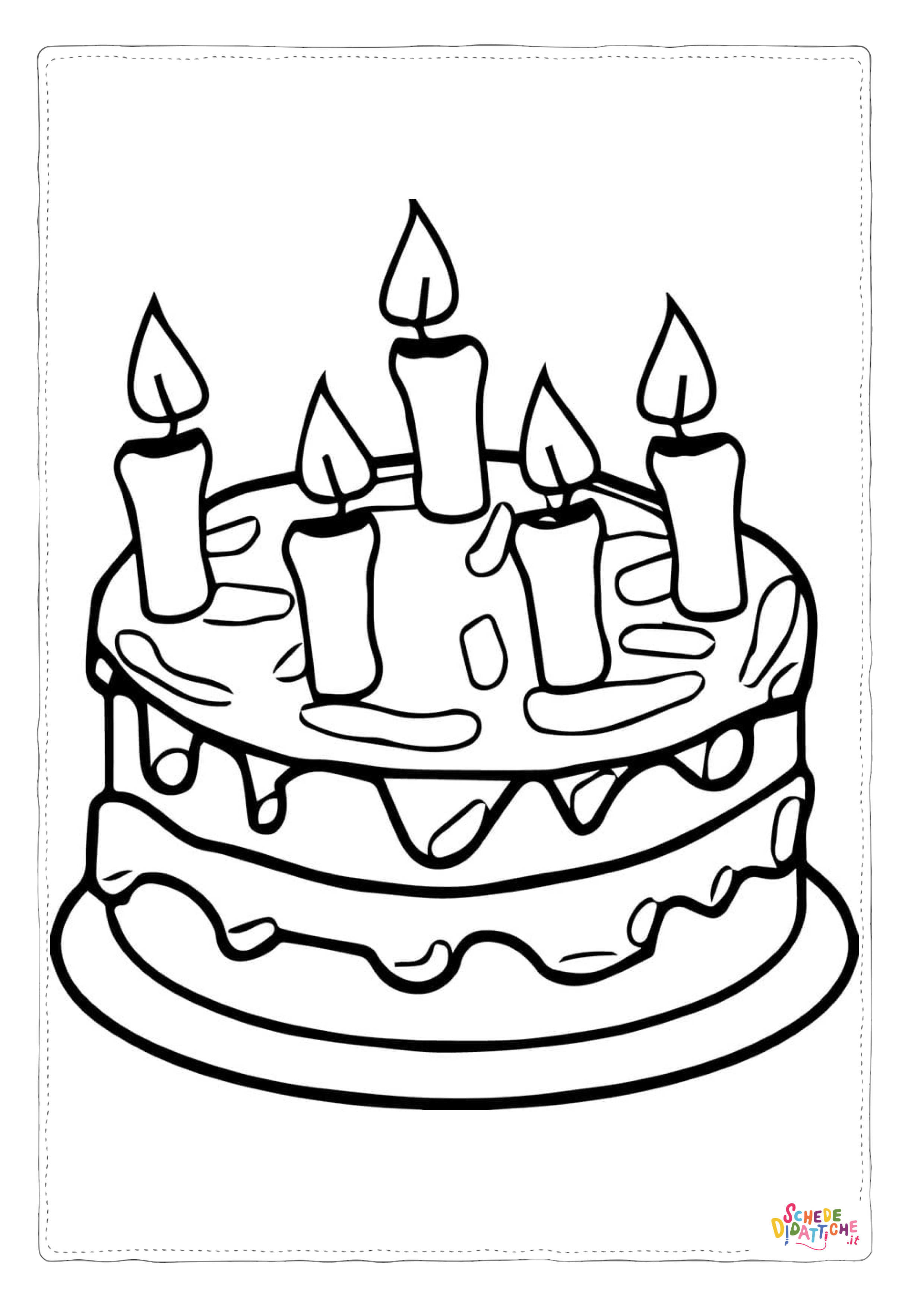 Disegno "Disegno di compleanno da stampare e colorare 76" Disegno di compleanno da stampare e colorare 76