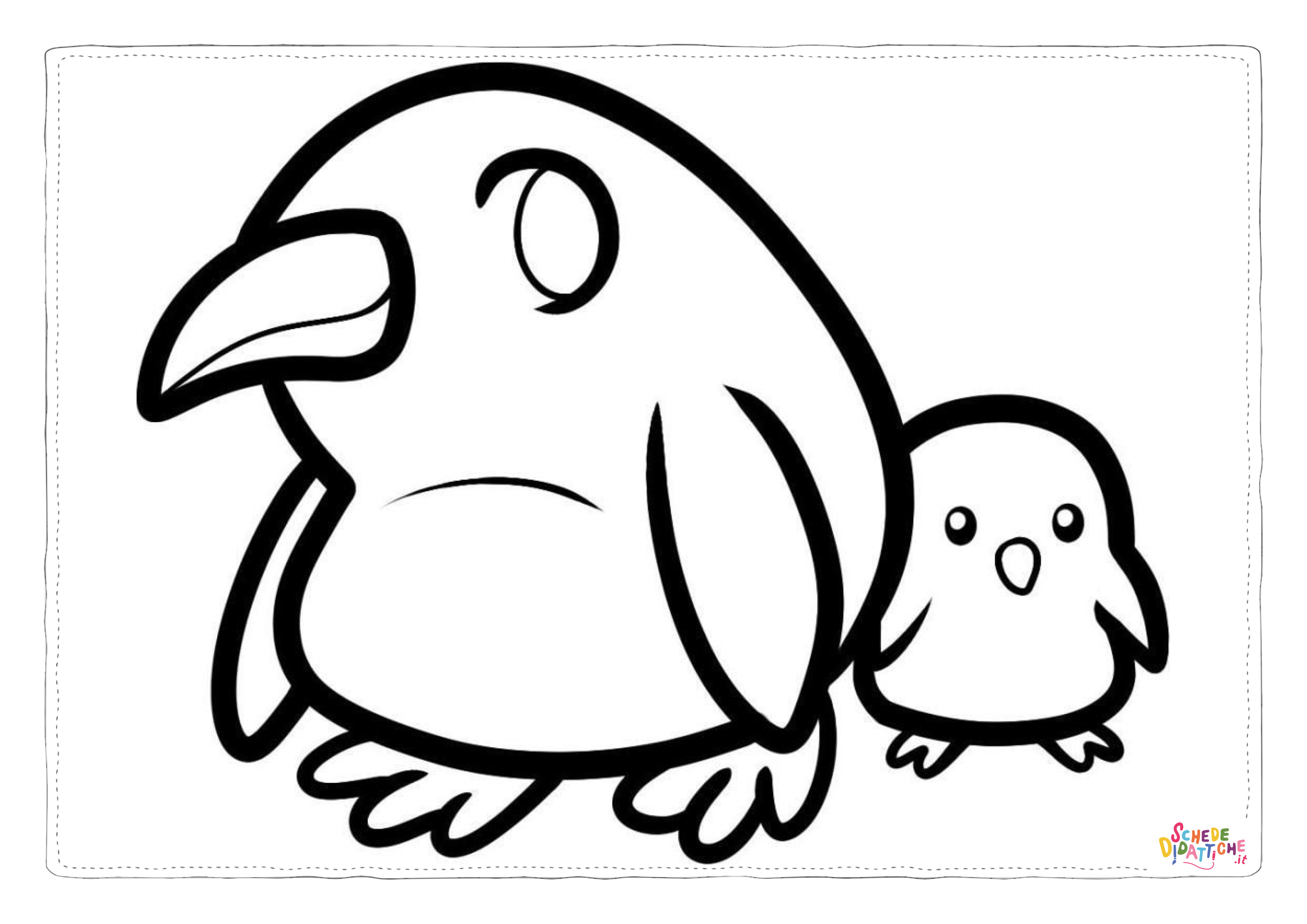 Disegno di pinguino da stampare e colorare 66