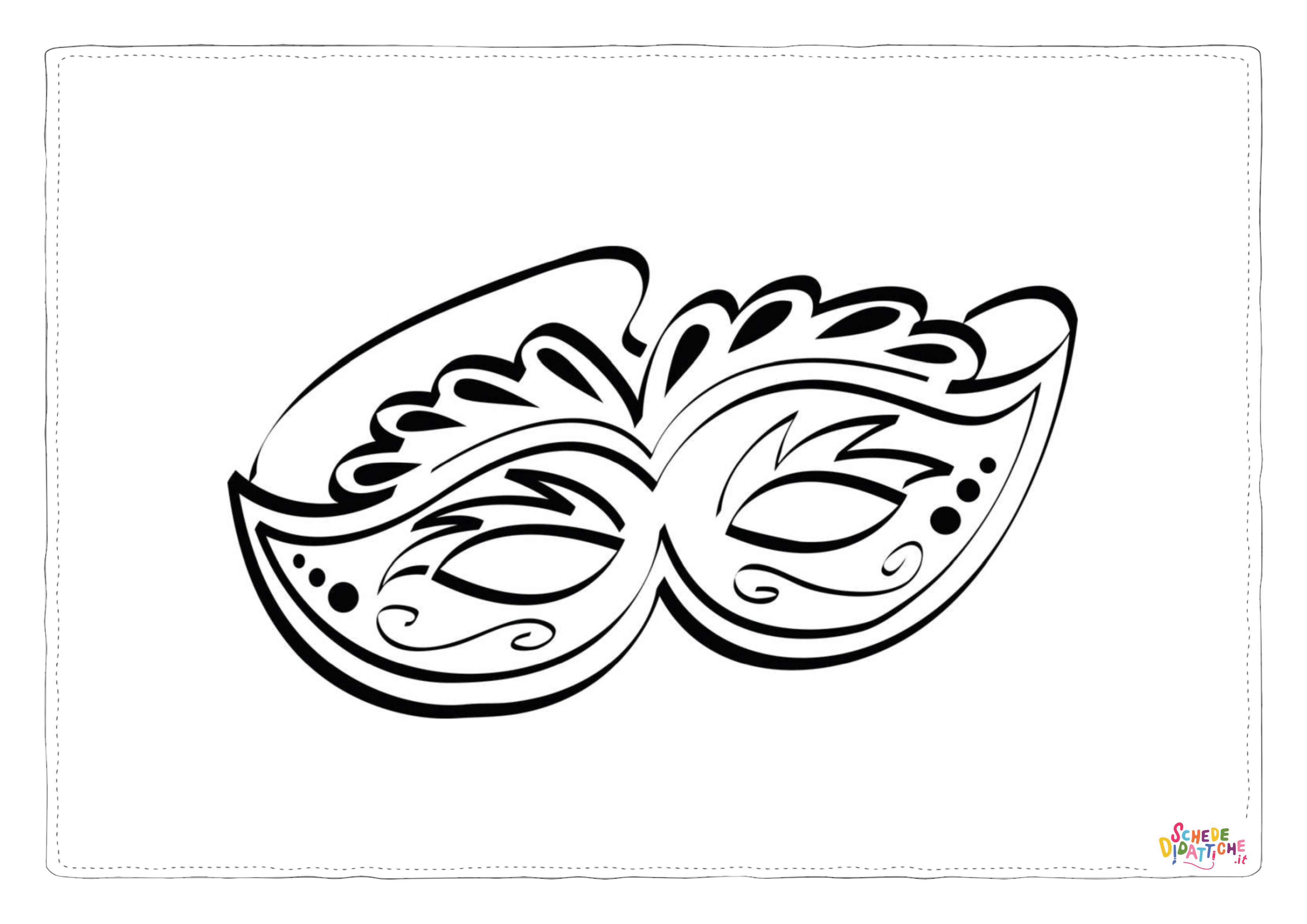 Disegno di maschera da stampare e colorare 89