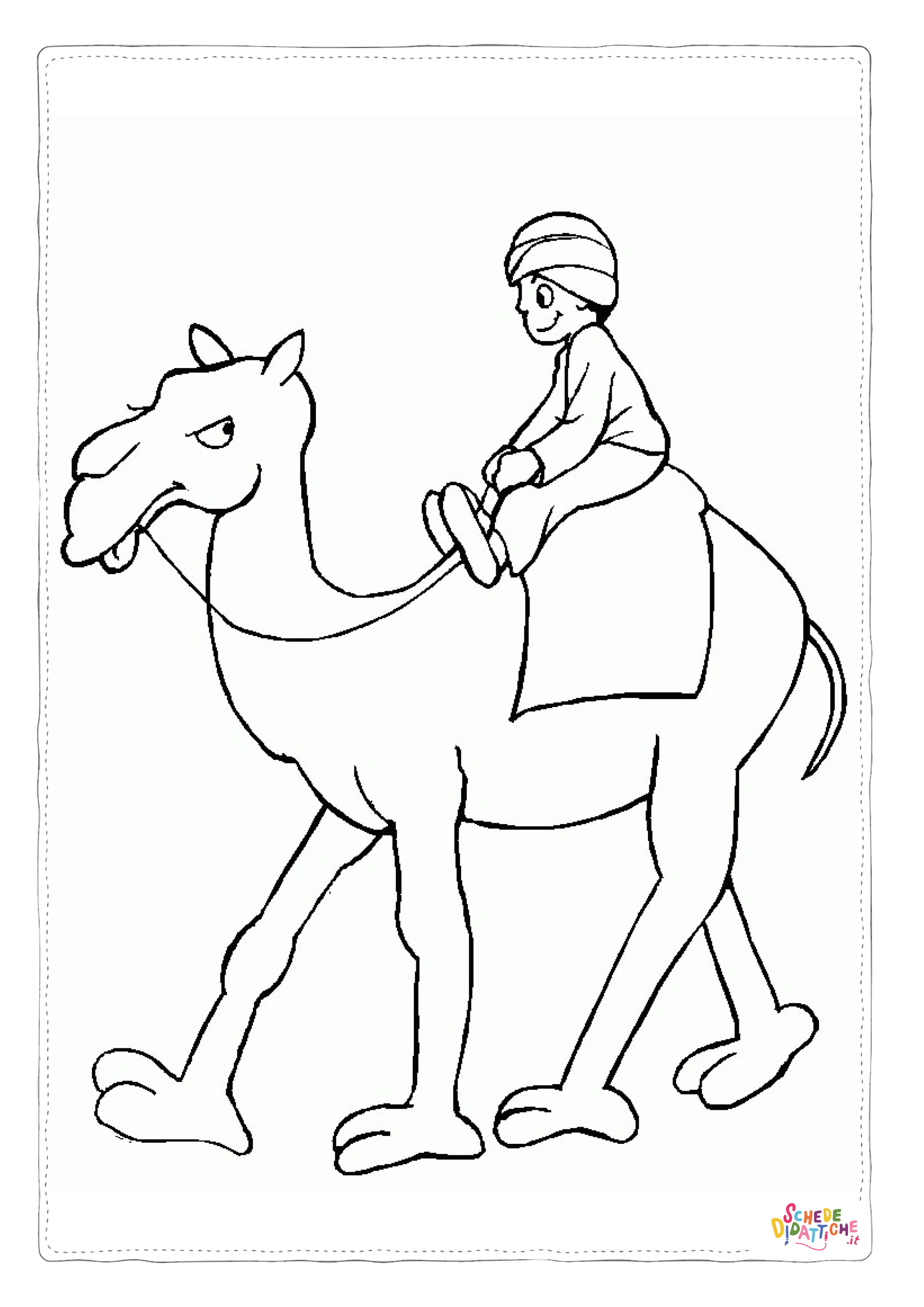 Disegno di dromedario da stampare e colorare 27