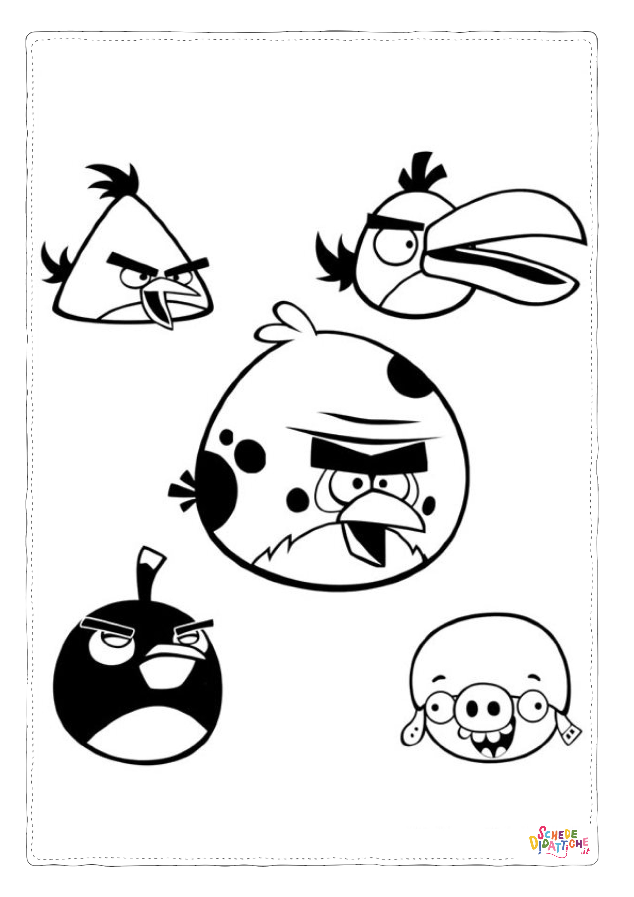 Disegno "Disegno di Angry birds da stampare e colorare 78" Disegno di Angry birds da stampare e colorare 78