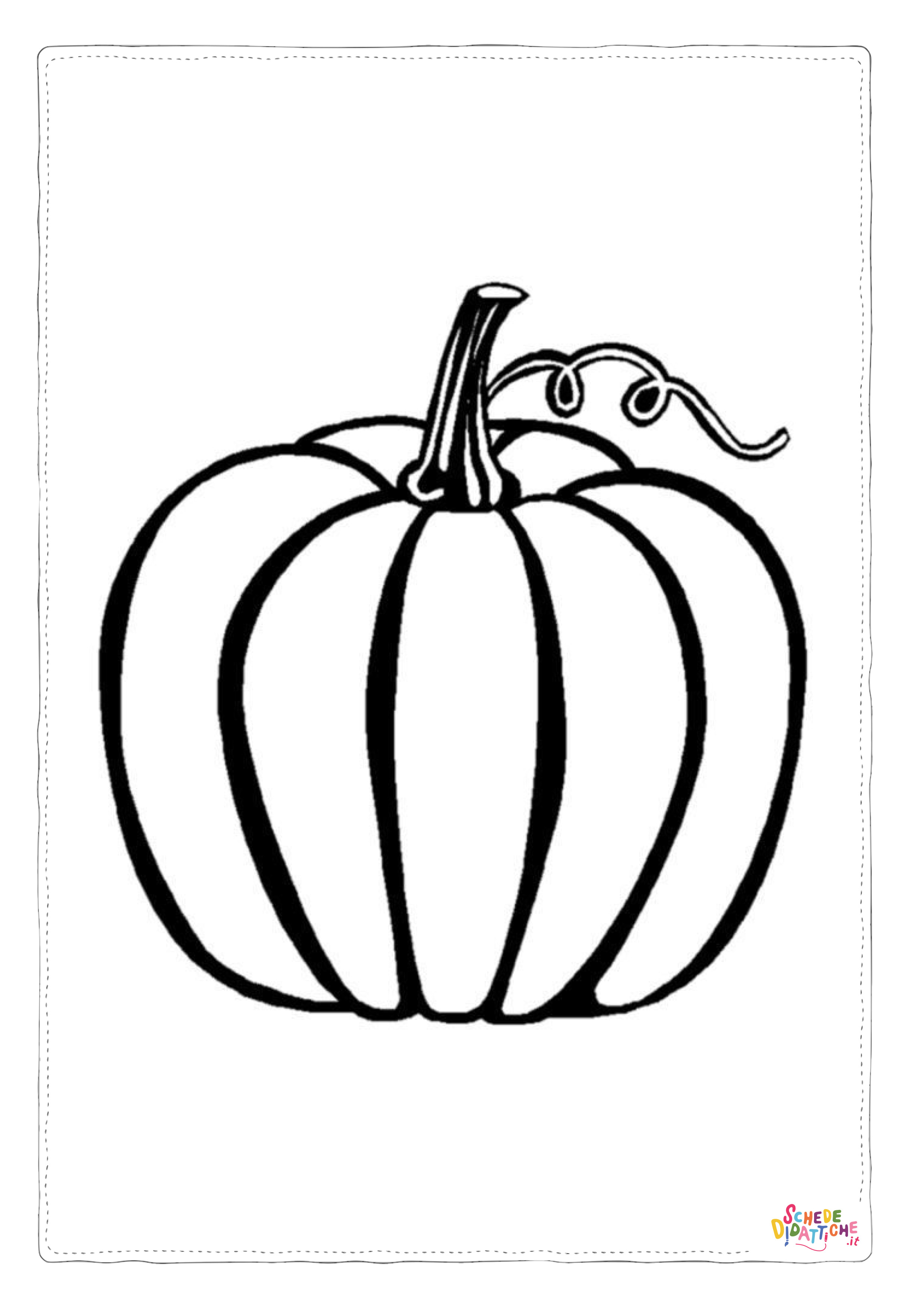 Disegno "Disegno di zucca da stampare e colorare 28" Disegno di zucca da stampare e colorare 28