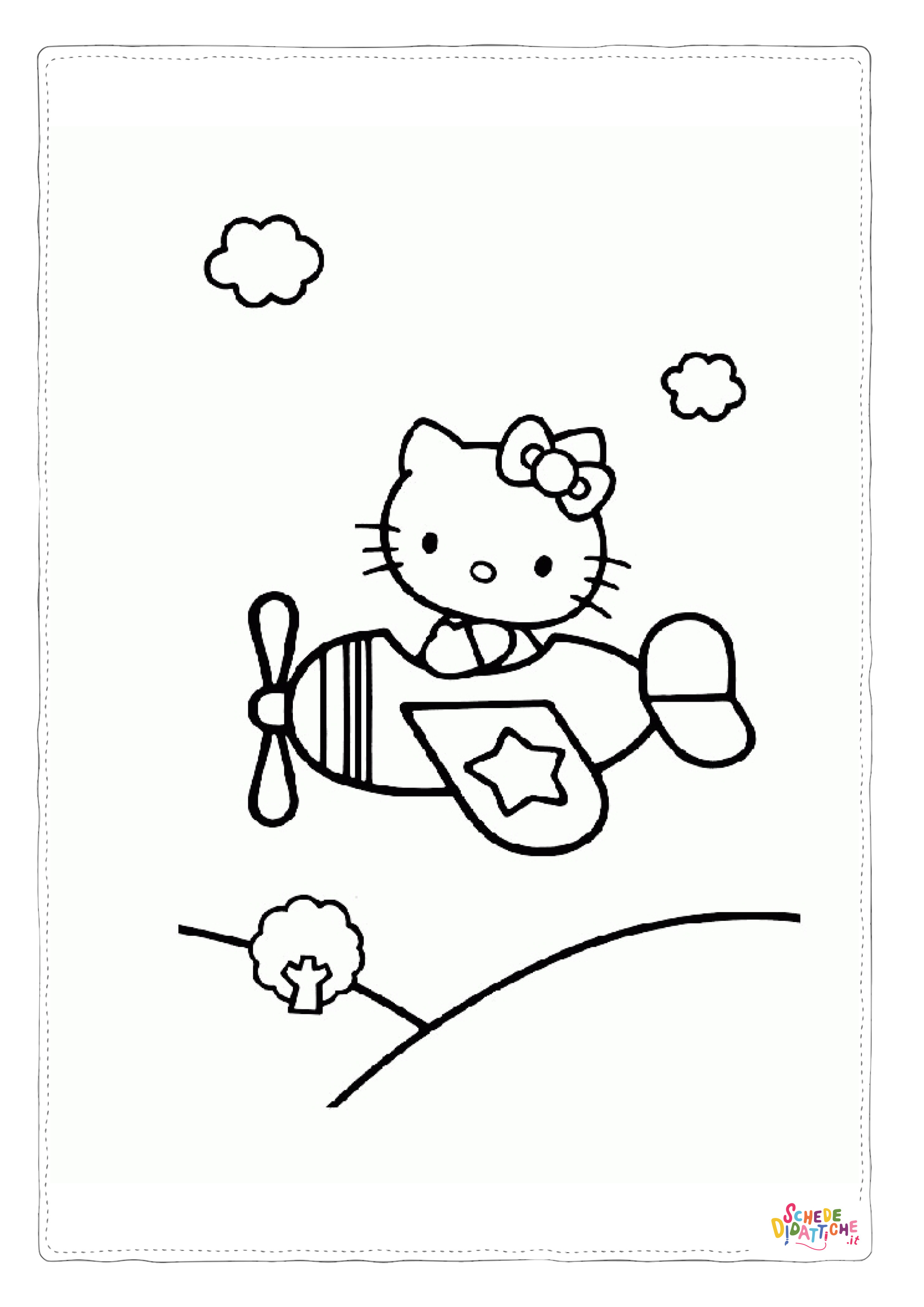 Disegno "Disegno di Hello Kitty da stampare e colorare 42" Disegno di Hello Kitty da stampare e colorare 42