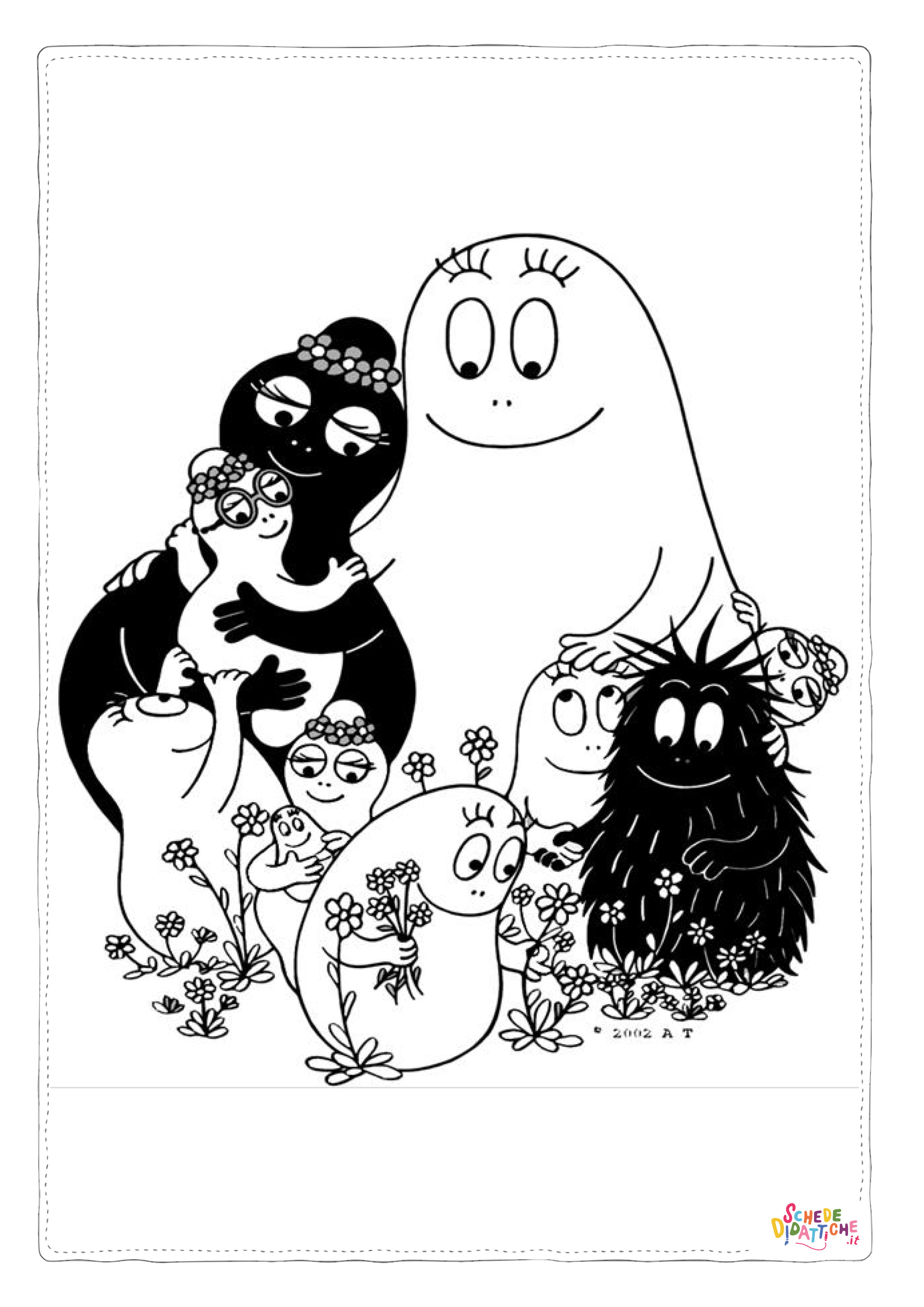 Disegno "Disegno di Barbapap da stampare e colorare 28" Disegno di Barbapap da stampare e colorare 28