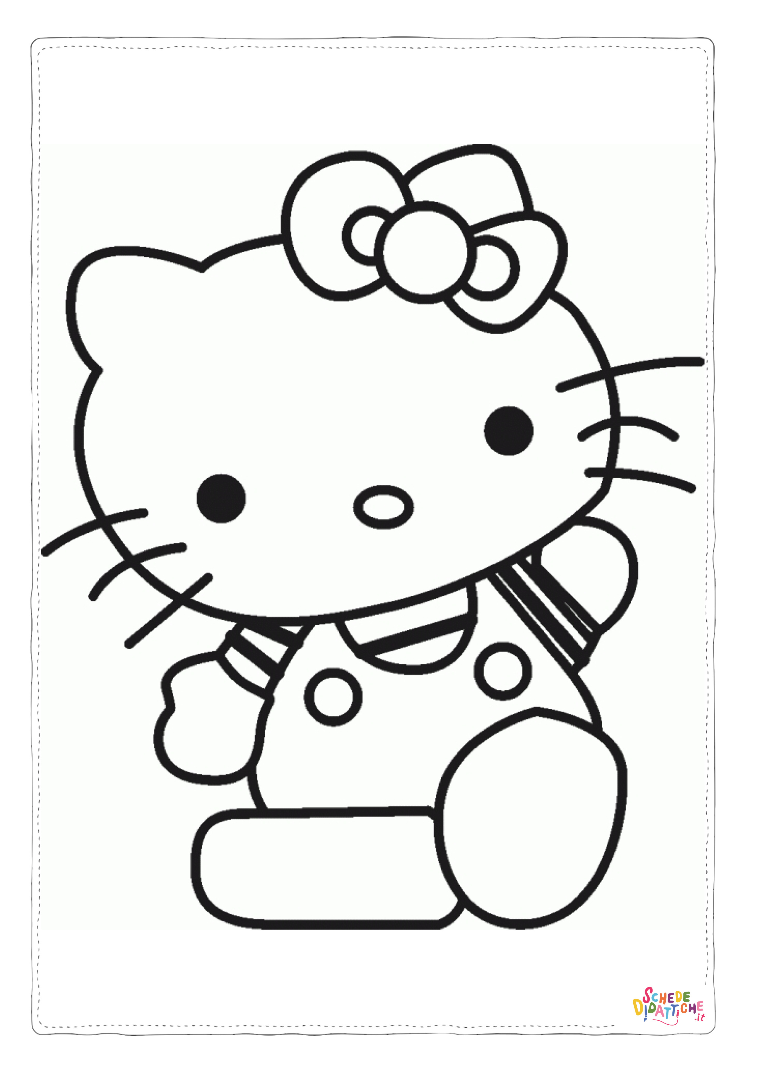 Disegno "Disegno di Hello Kitty da stampare e colorare" Disegno di Hello Kitty da stampare e colorare