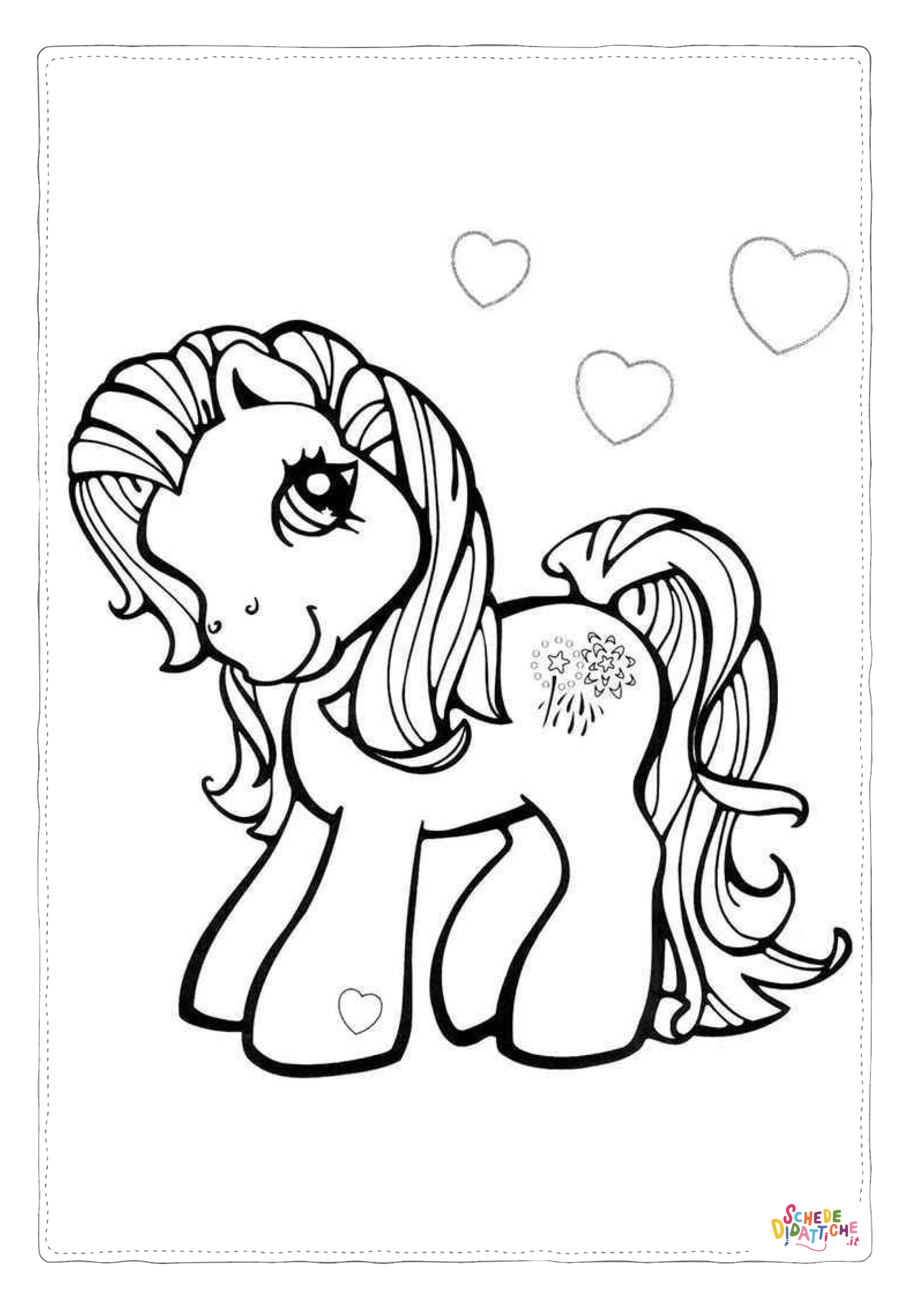 Disegno "Disegno di My Little Pony da stampare e colorare 72" Disegno di My Little Pony da stampare e colorare 72