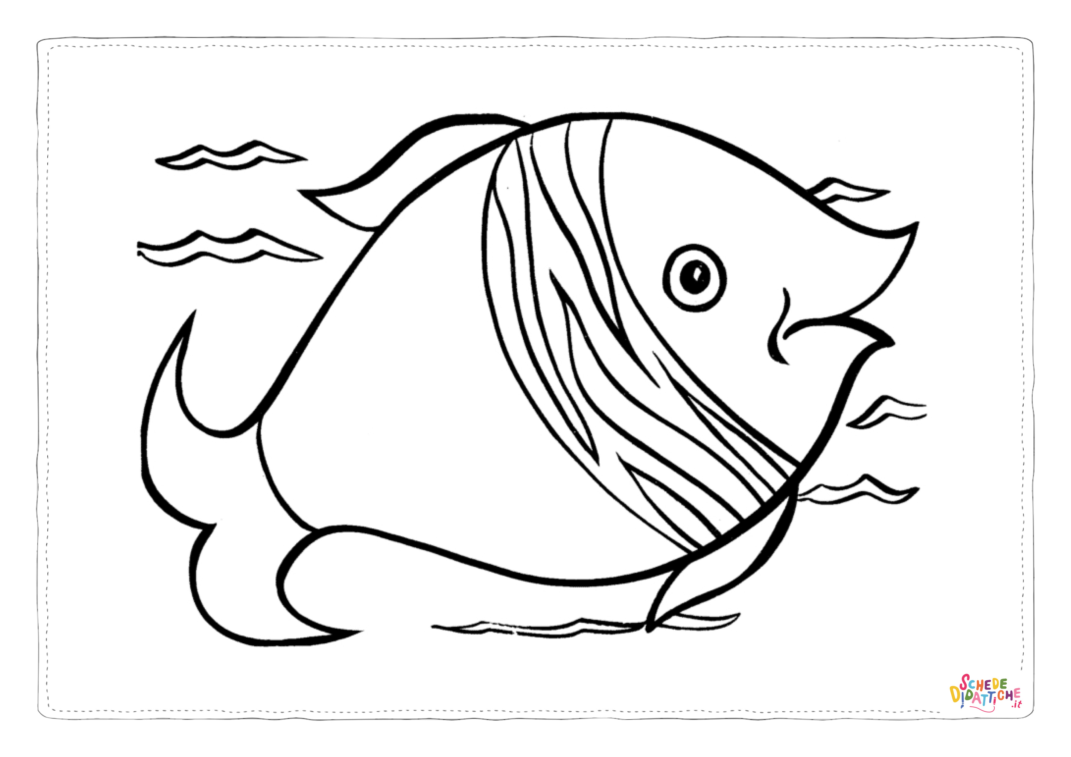 Disegno "Disegno di pesce da stampare e colorare 221" Disegno di pesce da stampare e colorare 221