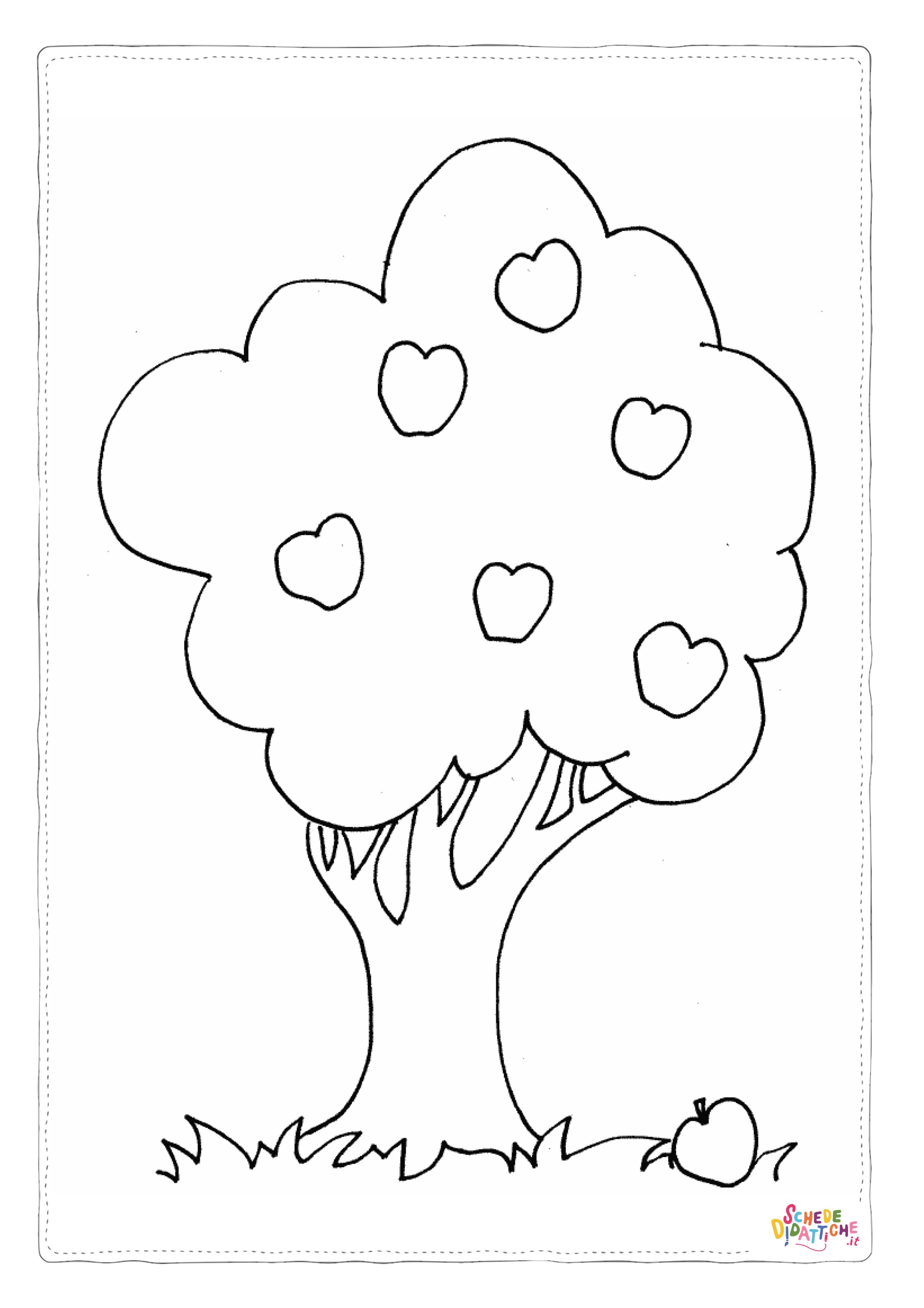 Disegno "Disegno di albero di Natale da stampare e colorare 77" Disegno di albero di Natale da stampare e colorare 77