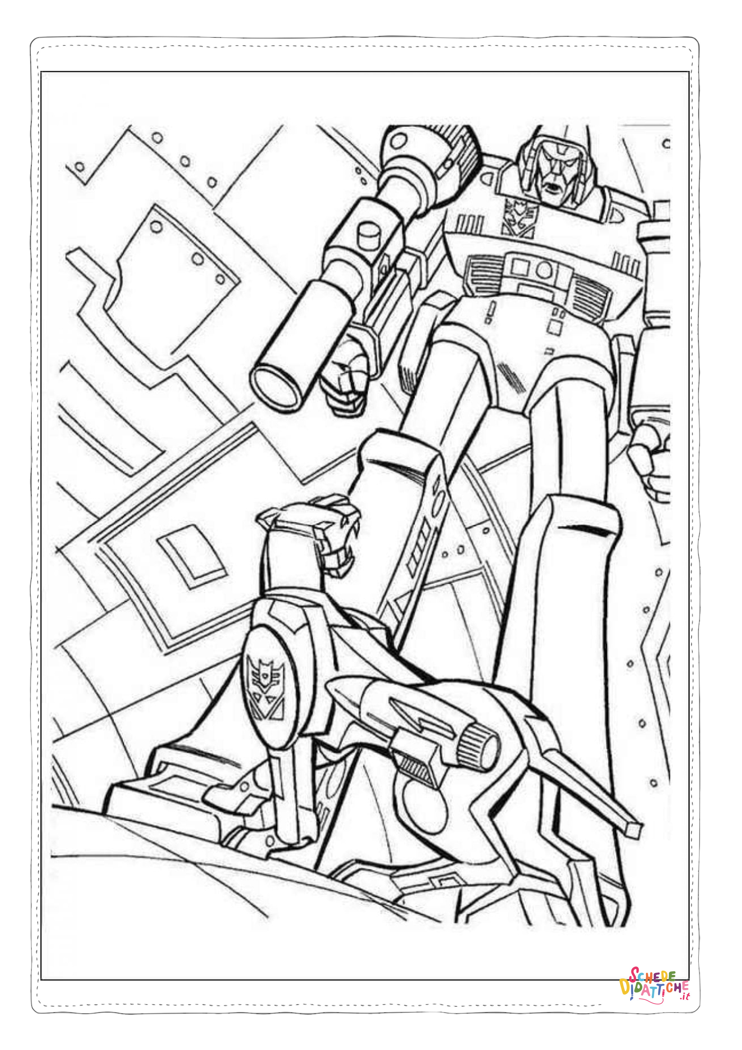 Disegno di Transformers da stampare e colorare 23