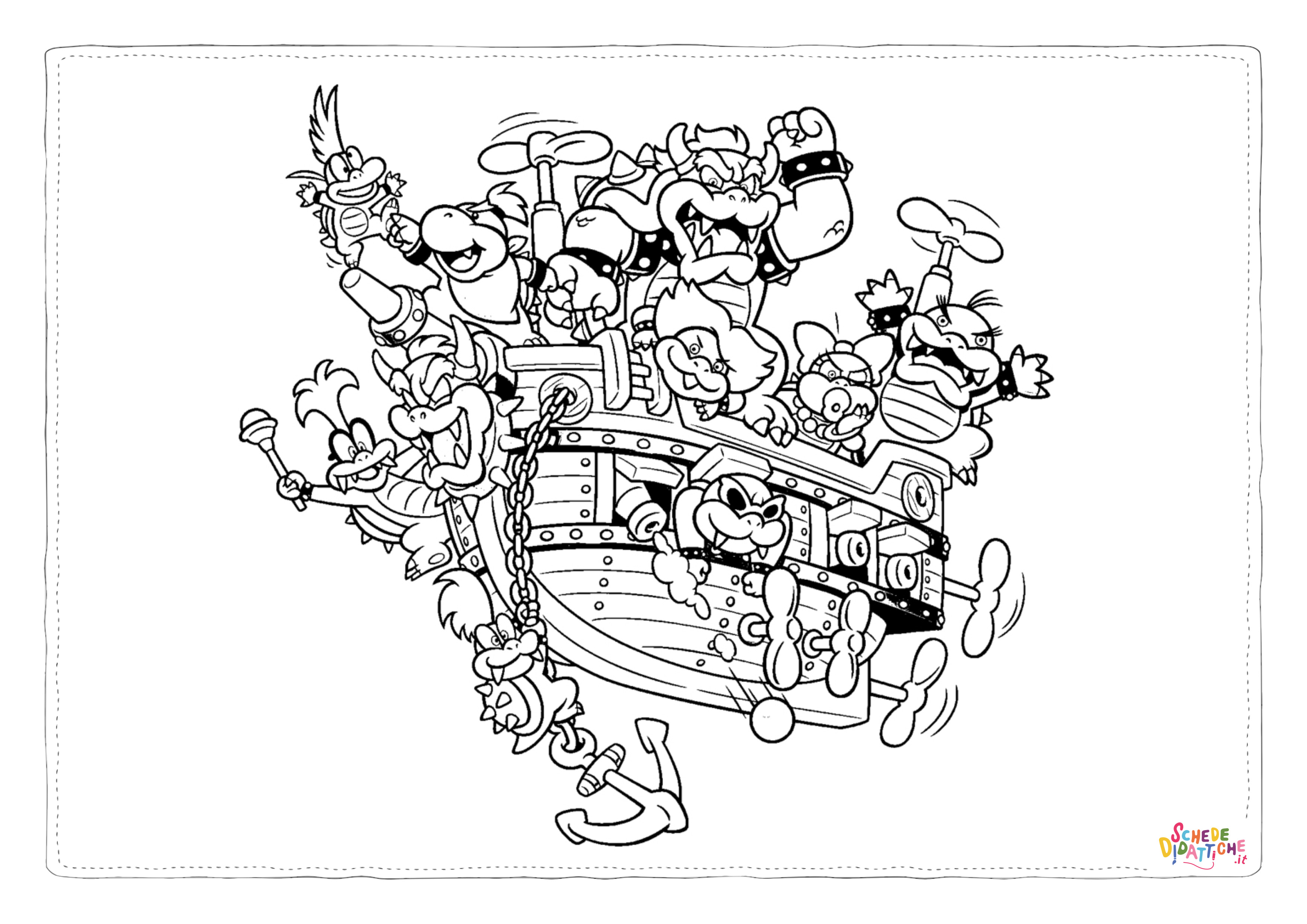 Disegno "Disegno di Super Mario da stampare e colorare 106" Disegno di Super Mario da stampare e colorare 106