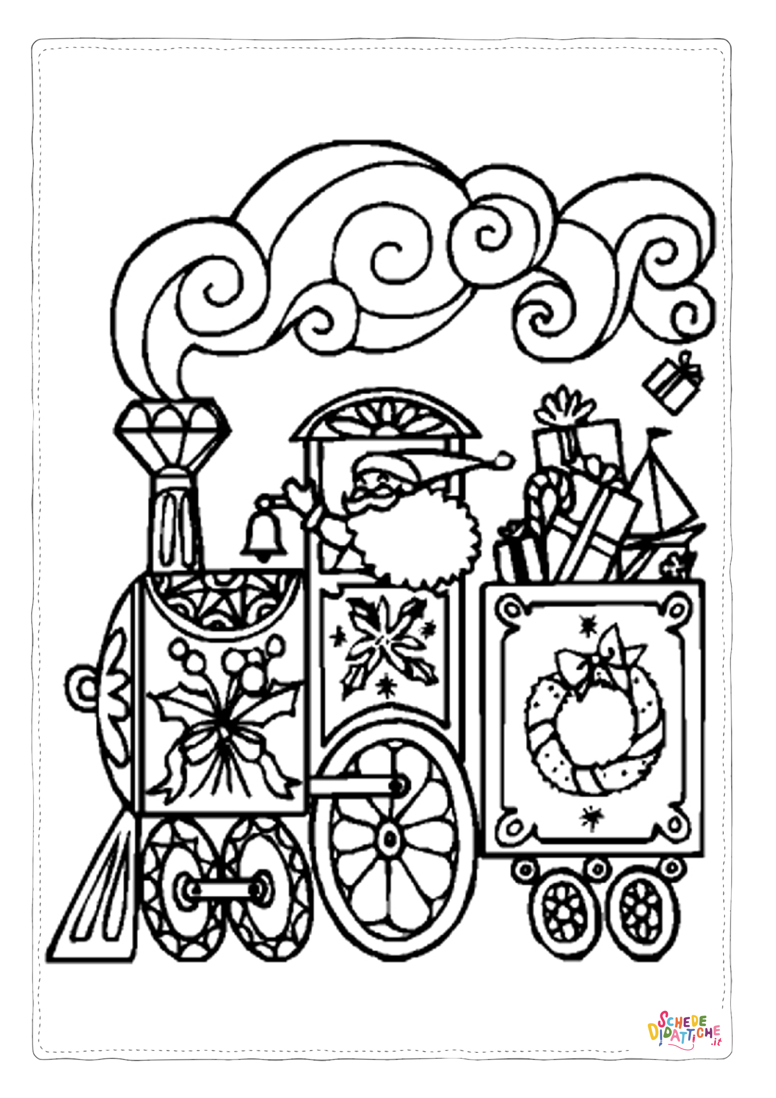 Disegno "Disegno di treno da stampare e colorare 89" Disegno di treno da stampare e colorare 89