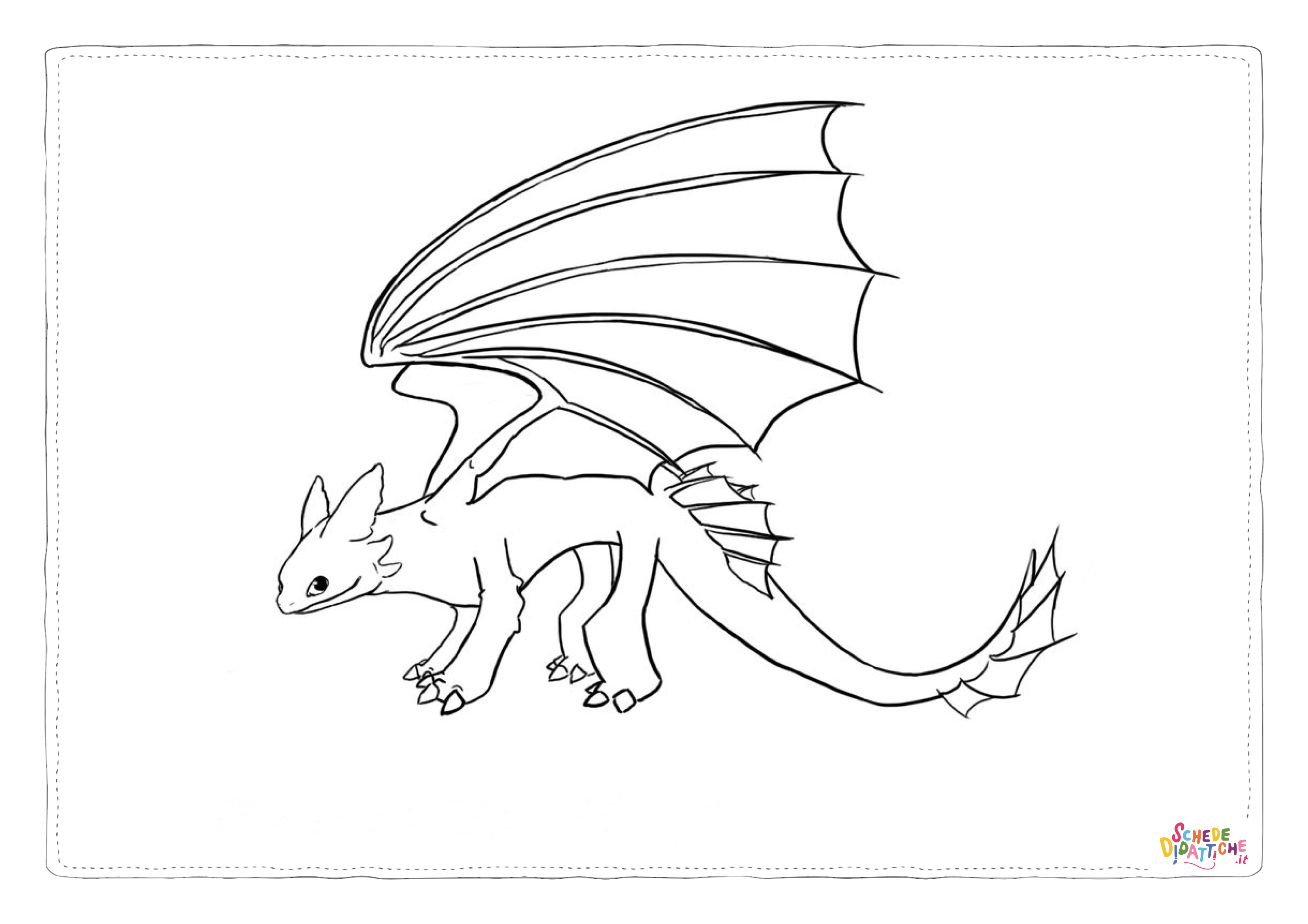 Disegno "Disegno di Dragon Trainer da stampare e colorare 5" Disegno di Dragon Trainer da stampare e colorare 5