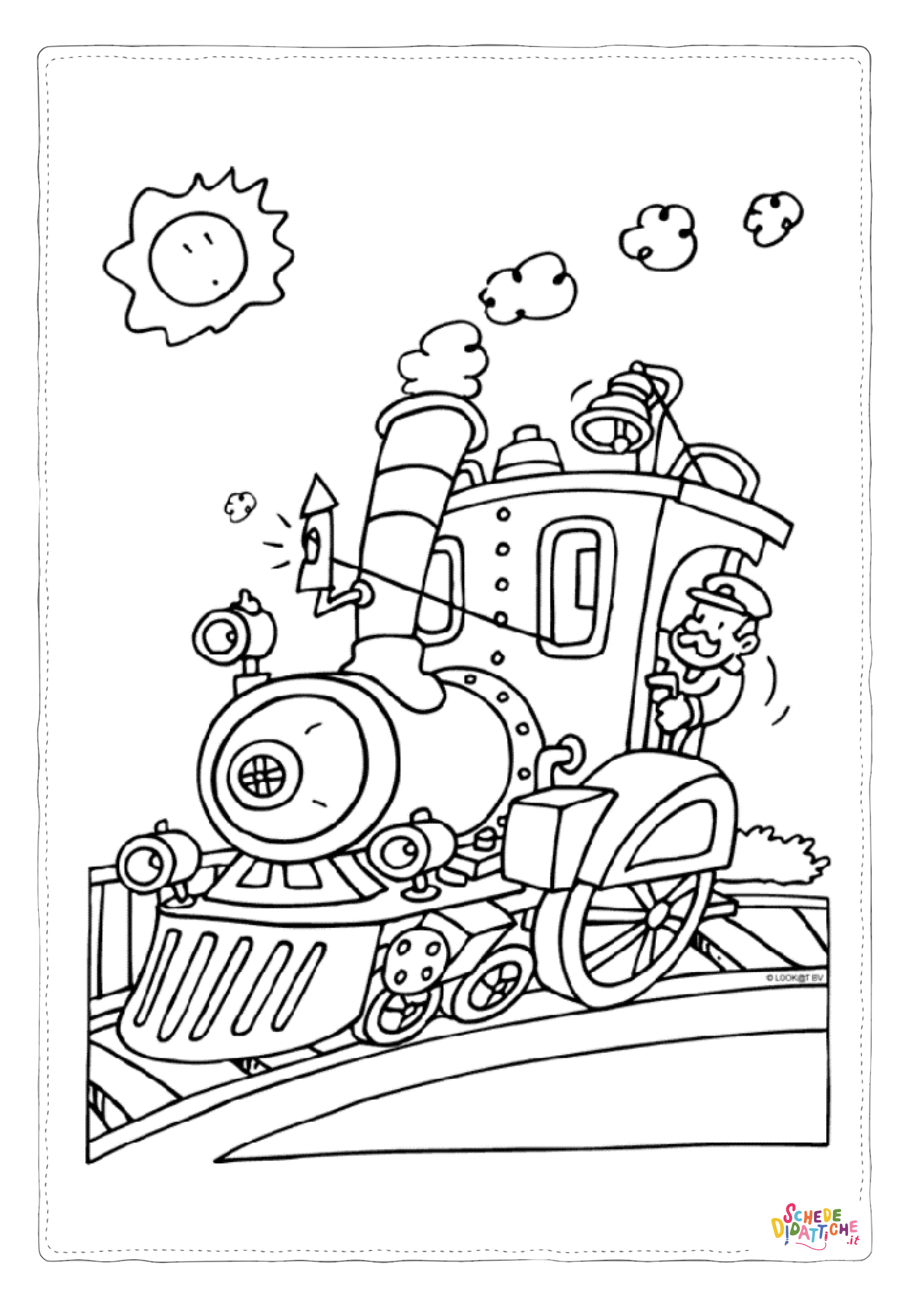 Disegno "Disegno di treno da stampare e colorare 68" Disegno di treno da stampare e colorare 68