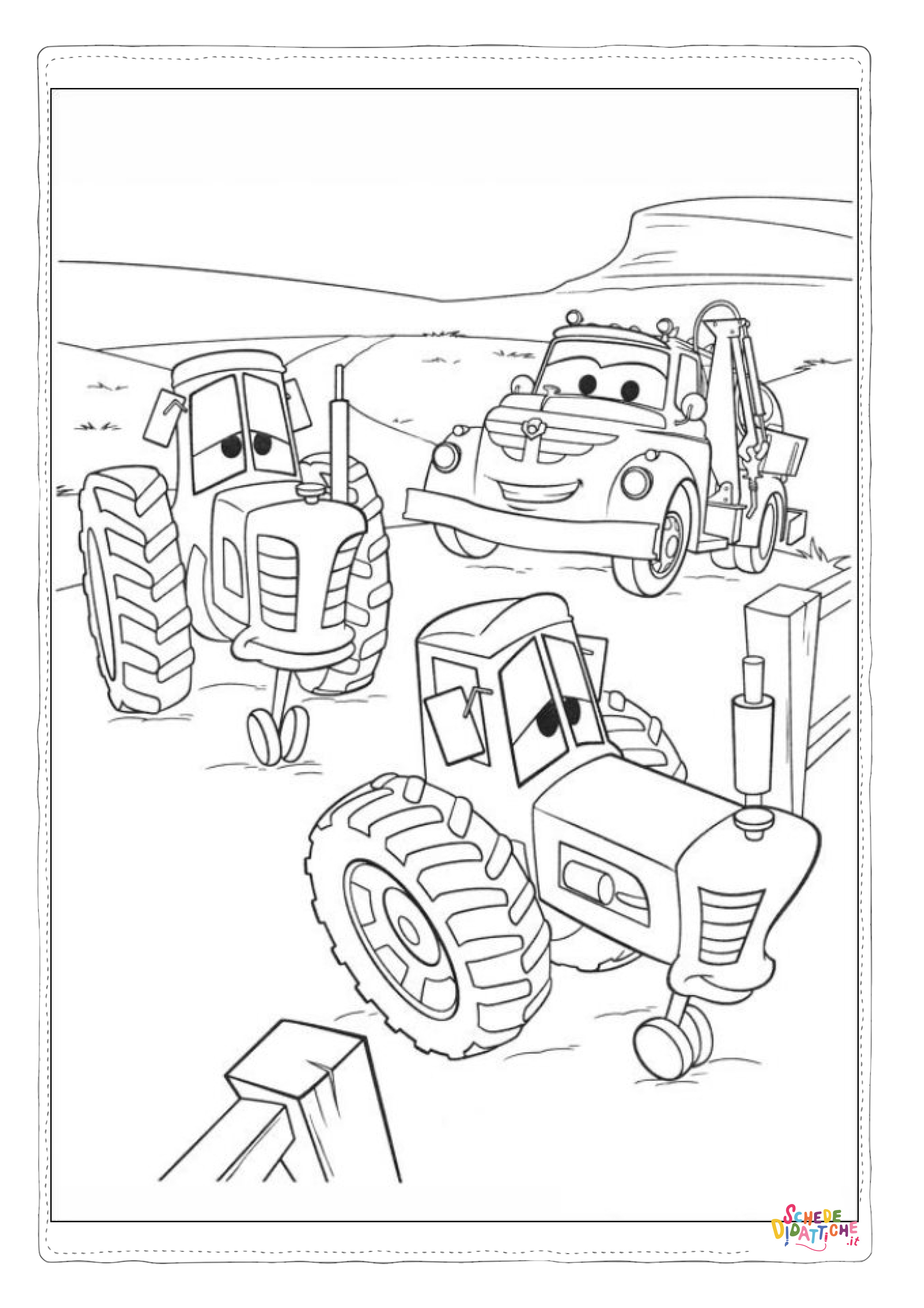 Disegno di Cars da stampare e colorare 279