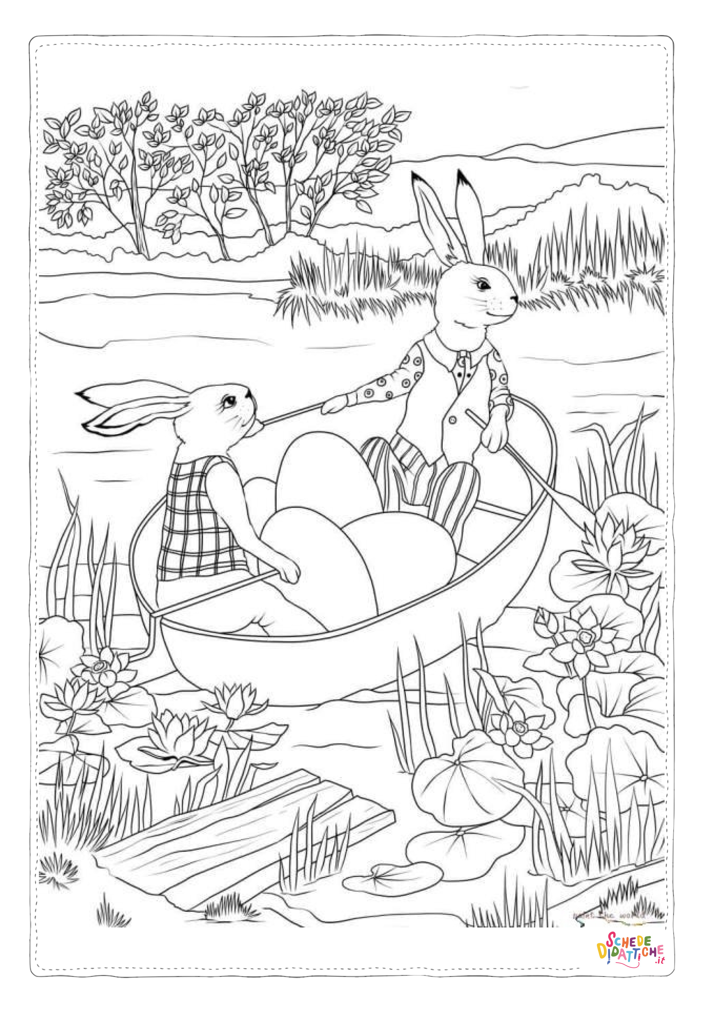 Disegno "Disegno di uovo di Pasqua da stampare e colorare 60" Disegno di uovo di Pasqua da stampare e colorare 60