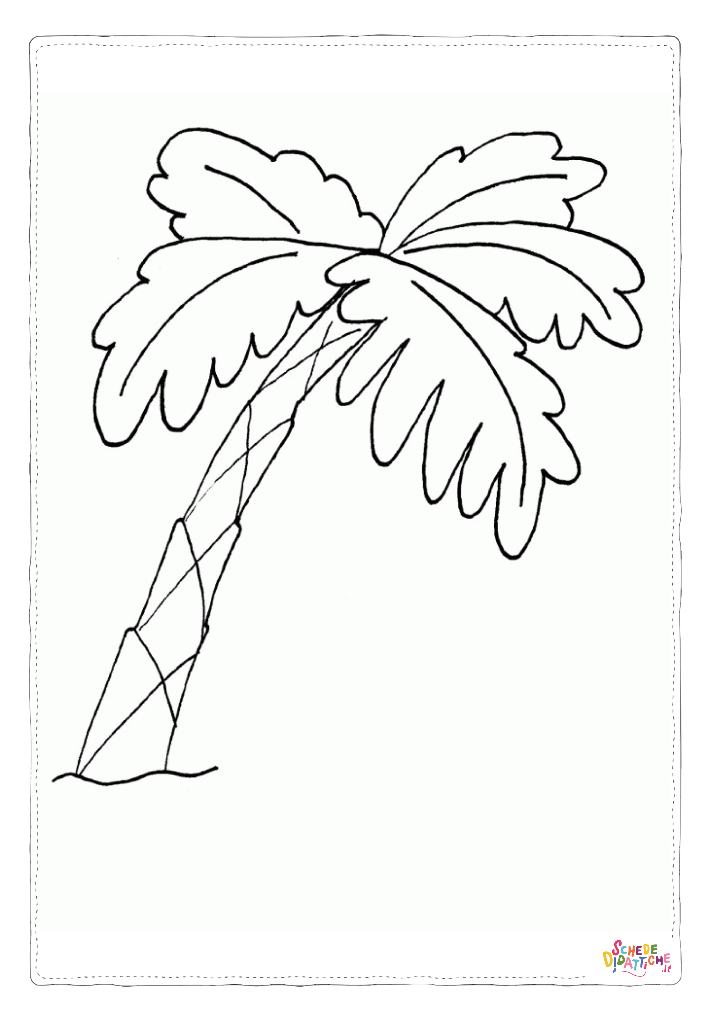 Disegno "Disegno di albero da stampare e colorare 5" Disegno di albero da stampare e colorare 5