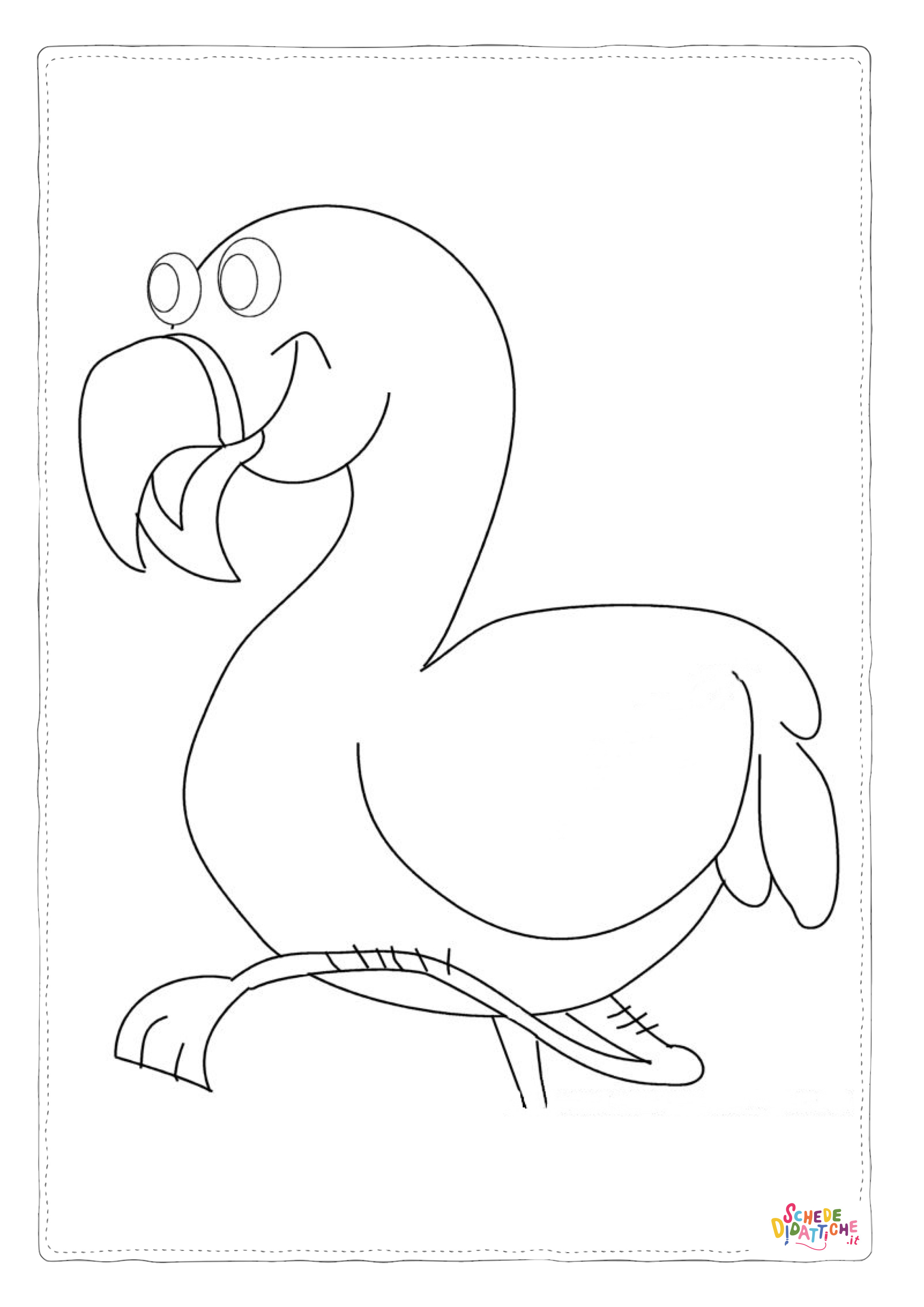 Disegno di tucano da stampare e colorare 2