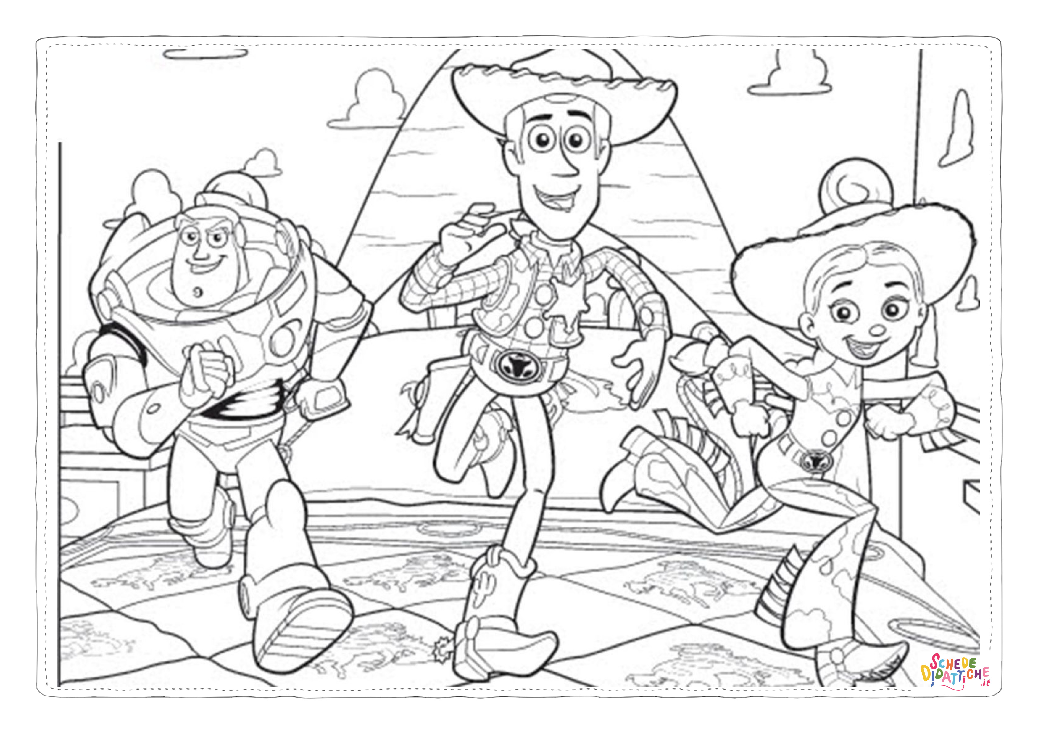 Disegno "Disegno di Toy Story da stampare e colorare 110" Disegno di Toy Story da stampare e colorare 110