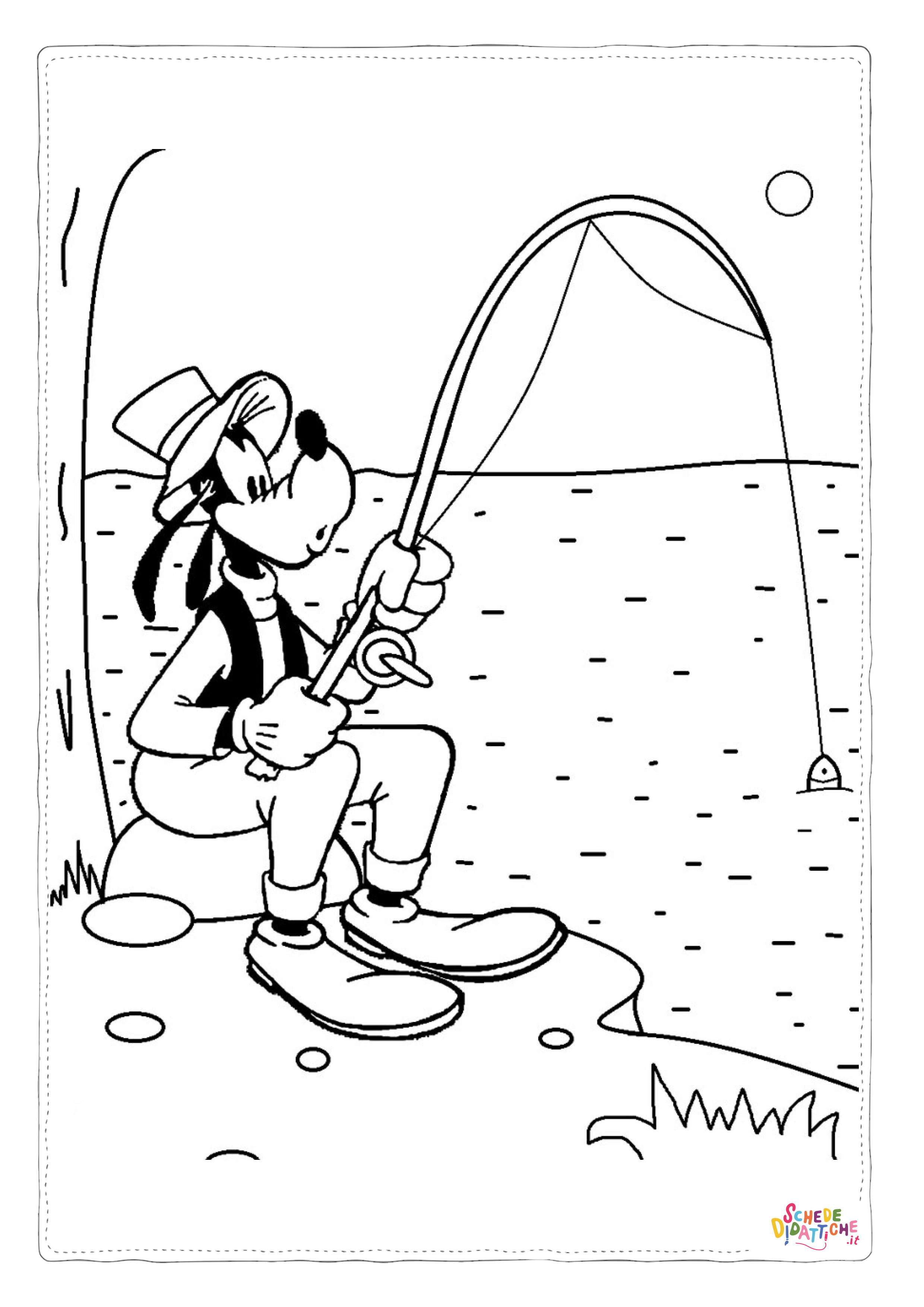 Disegno "Disegno di Pippo da stampare e colorare 31" Disegno di Pippo da stampare e colorare 31