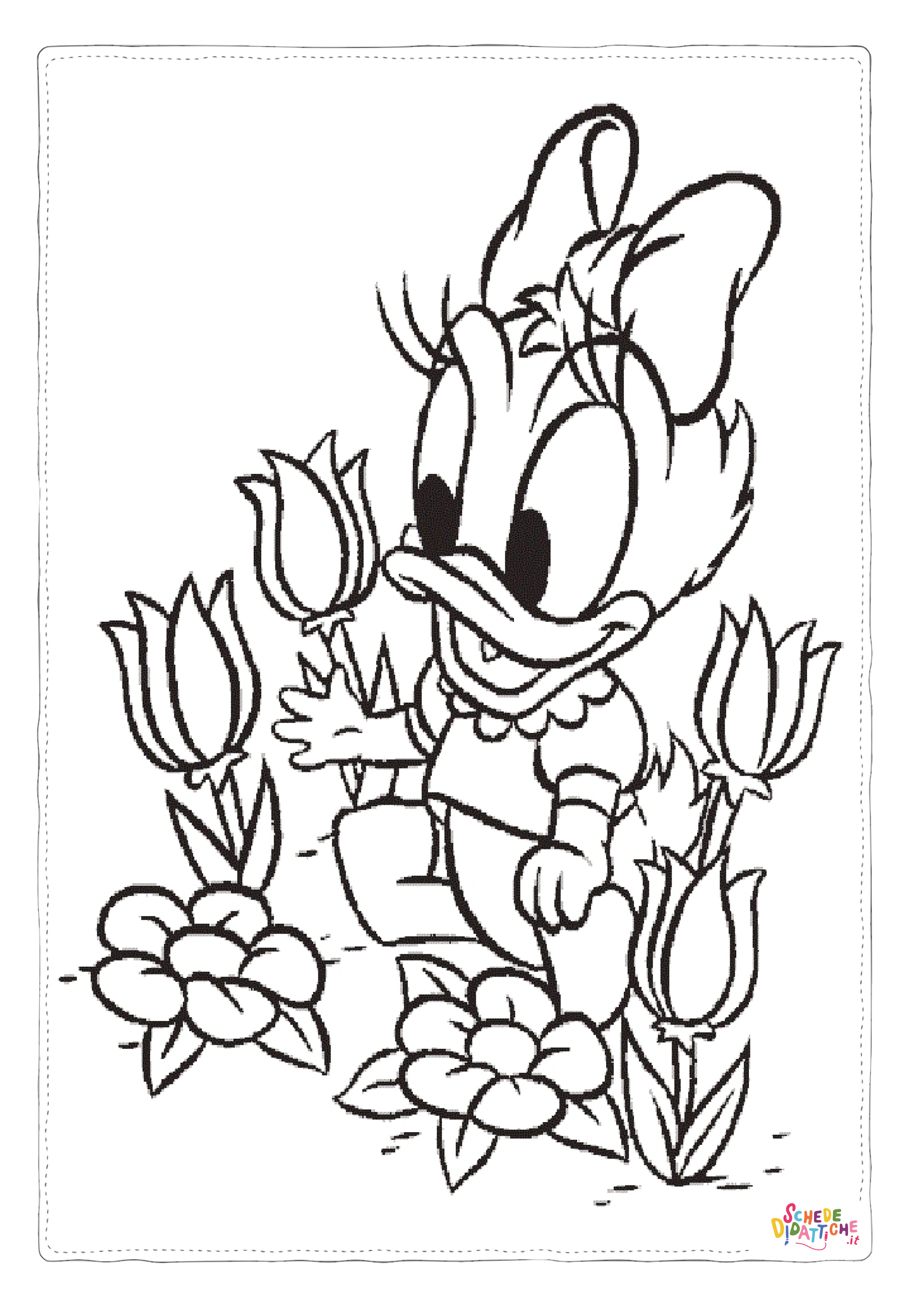 Disegno "Disegno di Paperina da stampare e colorare 11" Disegno di Paperina da stampare e colorare 11