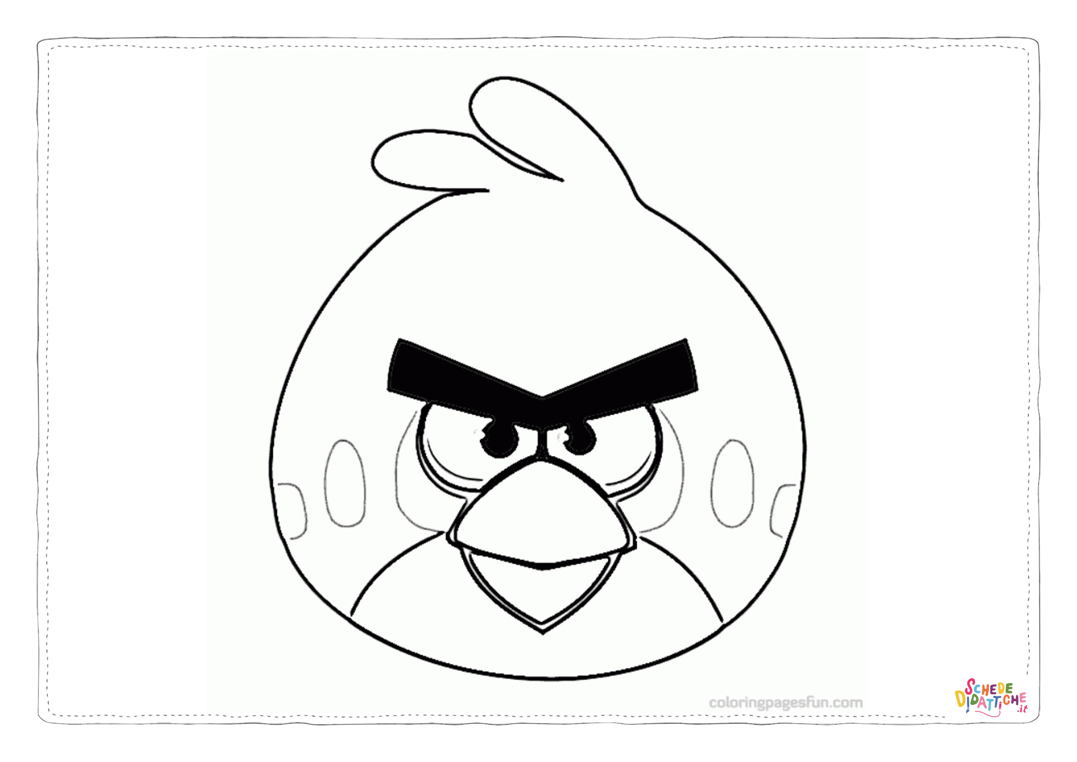 Disegno "Disegno di Angry birds da stampare e colorare 38" Disegno di Angry birds da stampare e colorare 38
