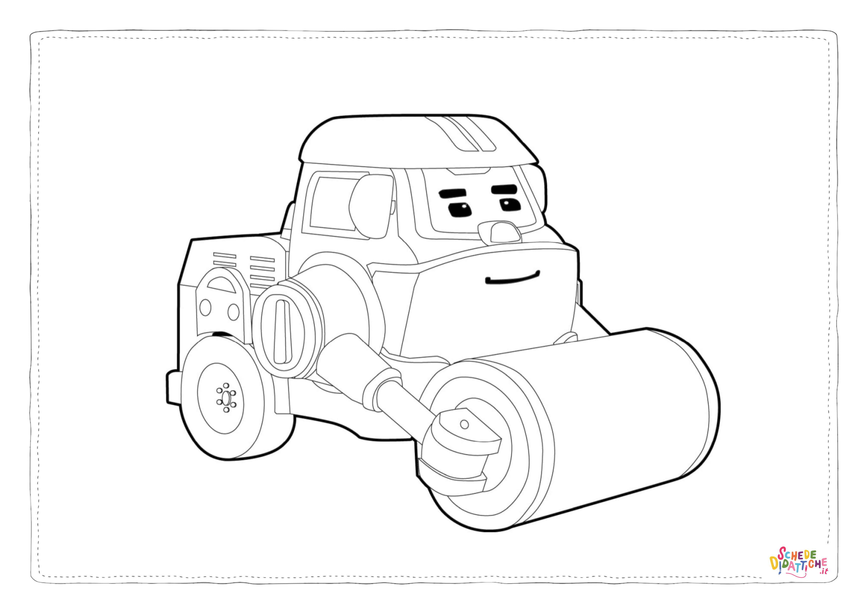 Disegno "Disegno di Robocar da stampare e colorare 18" Disegno di Robocar da stampare e colorare 18