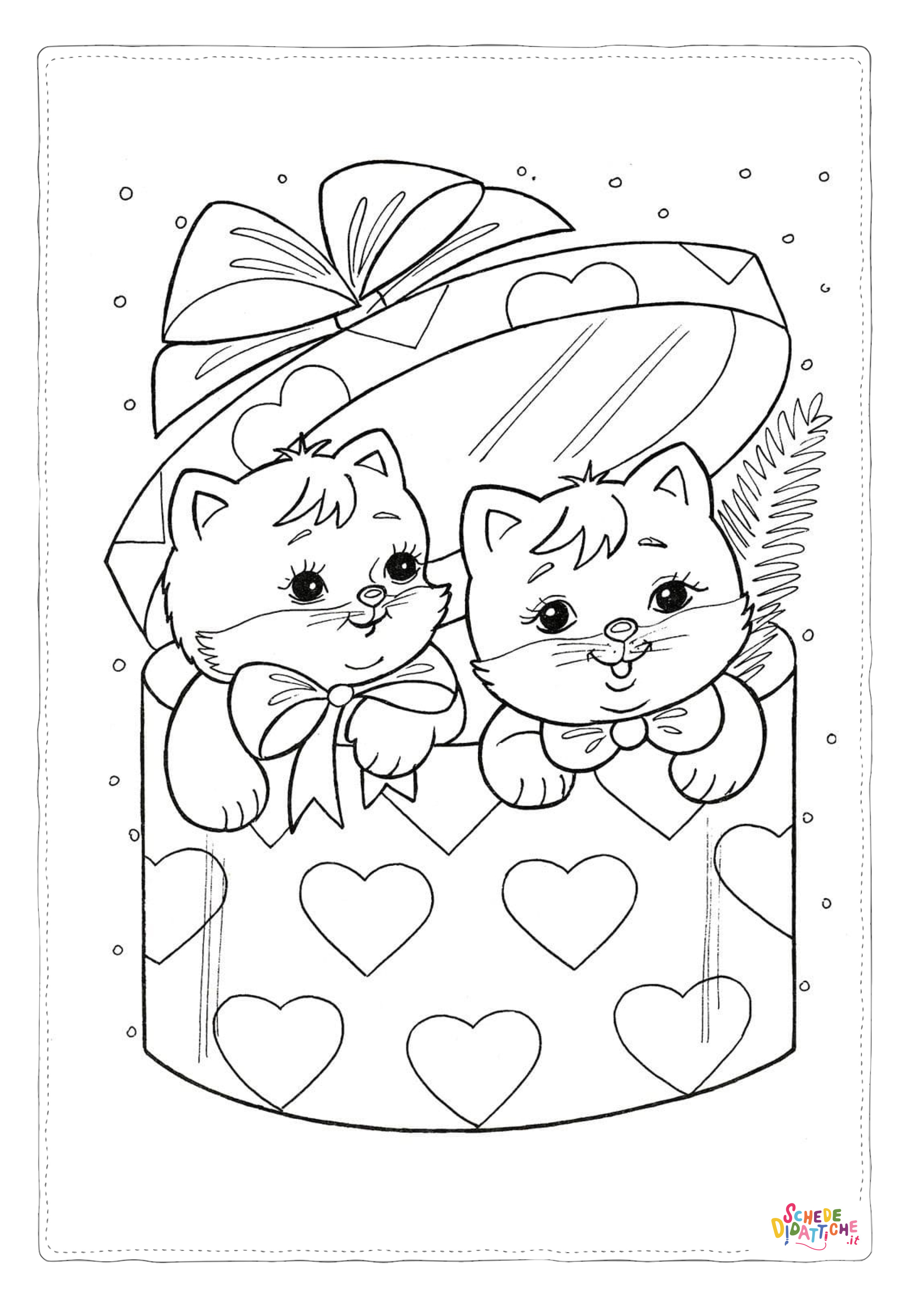Disegno "Disegno di San Valentino da stampare e colorare 31" Disegno di San Valentino da stampare e colorare 31