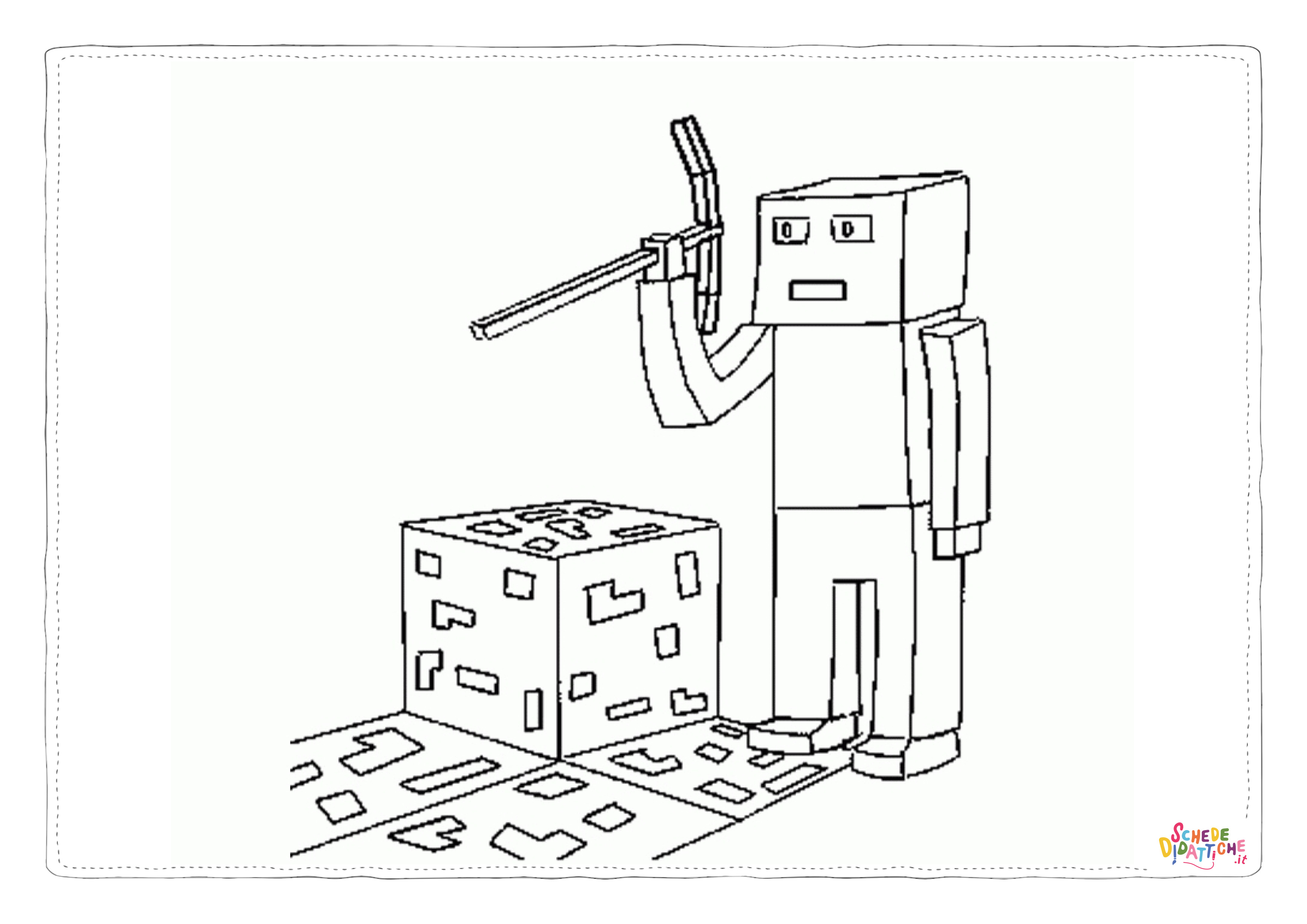 Disegno di Minecraft da stampare e colorare 5