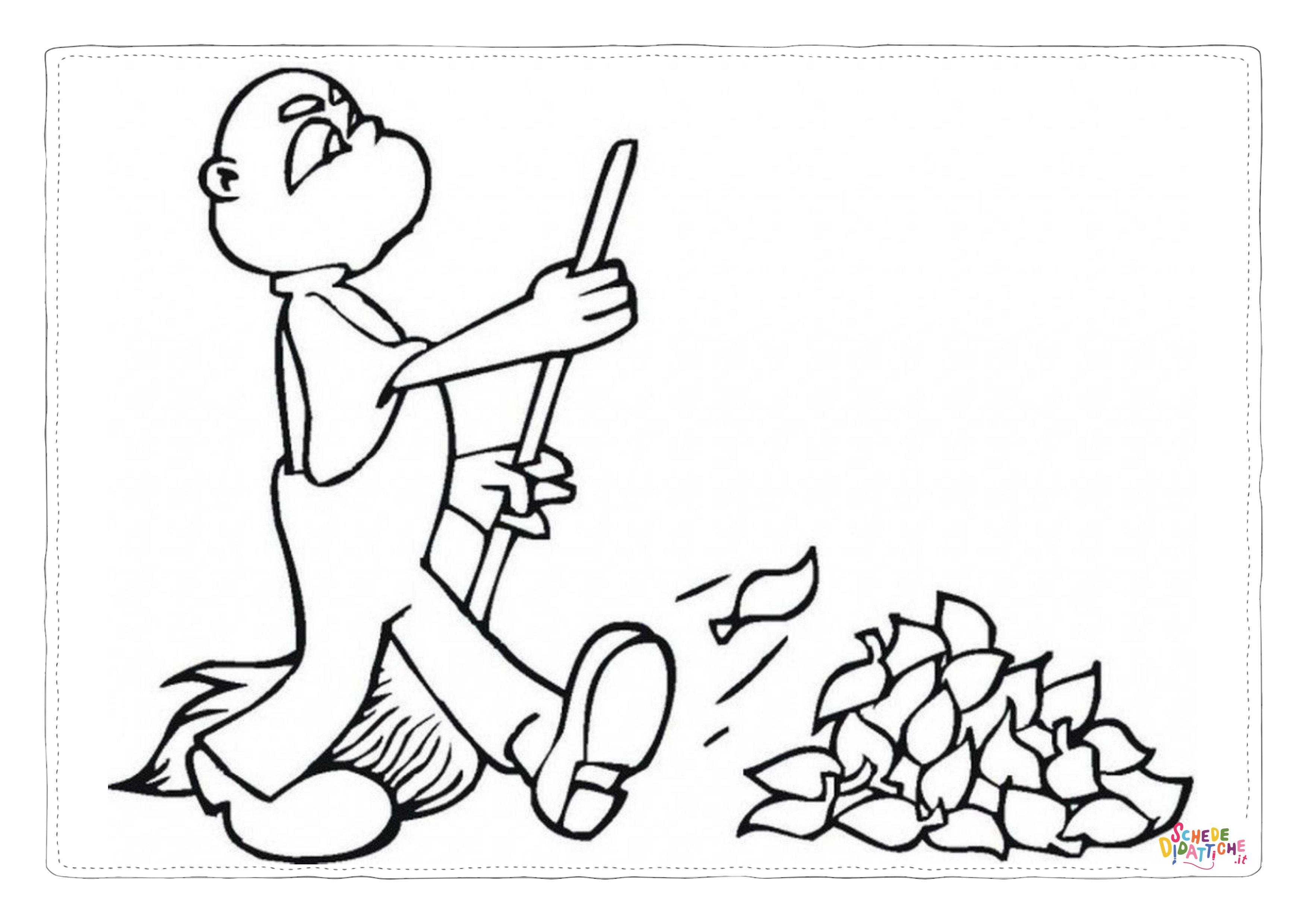 Disegno "Disegno di giardiniere da stampare e colorare 28" Disegno di giardiniere da stampare e colorare 28