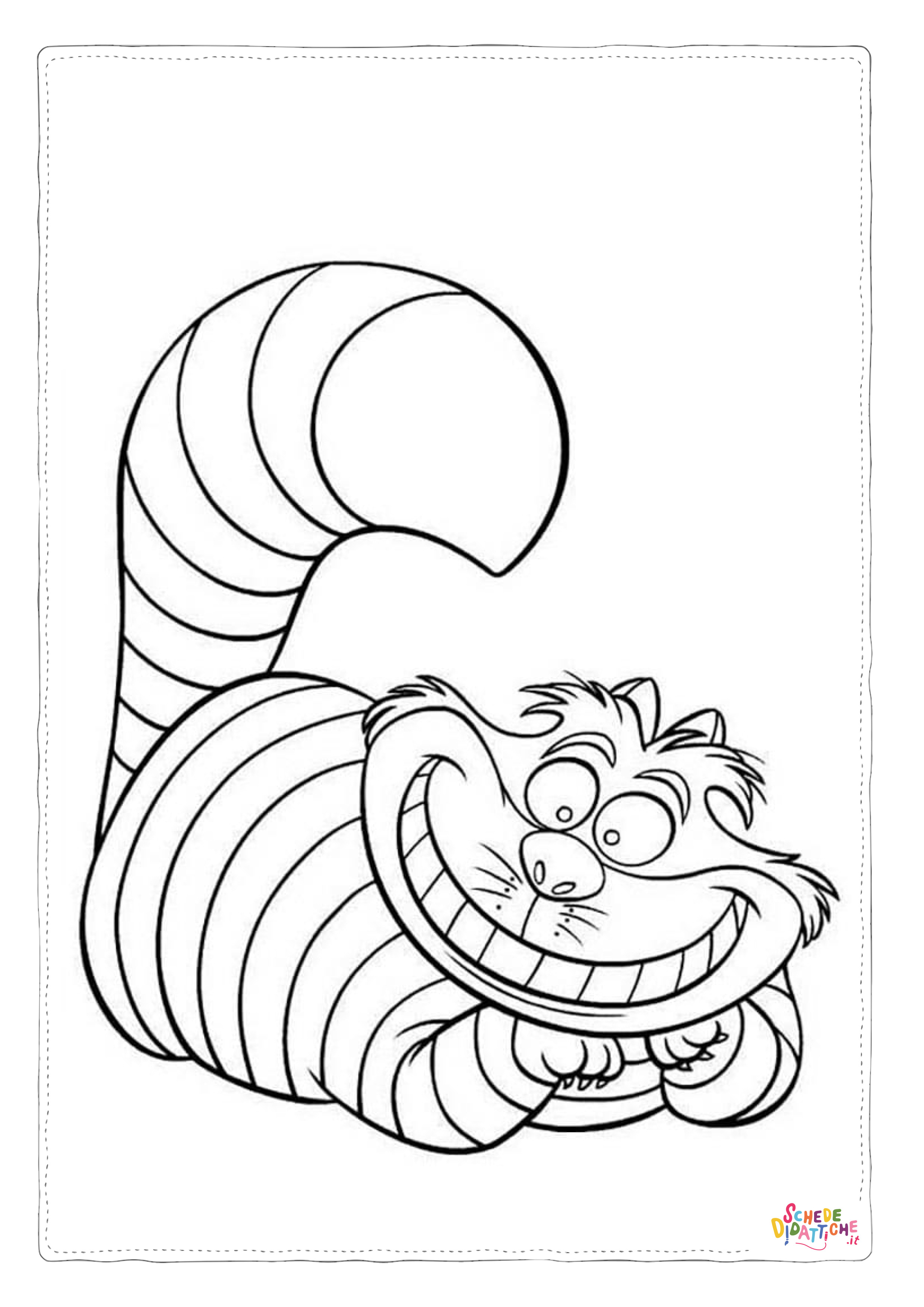 Disegno "Disegno di Alice nel paese delle meraviglie da stampare e colorare 55" Disegno di Alice nel paese delle meraviglie da stampare e colorare 55