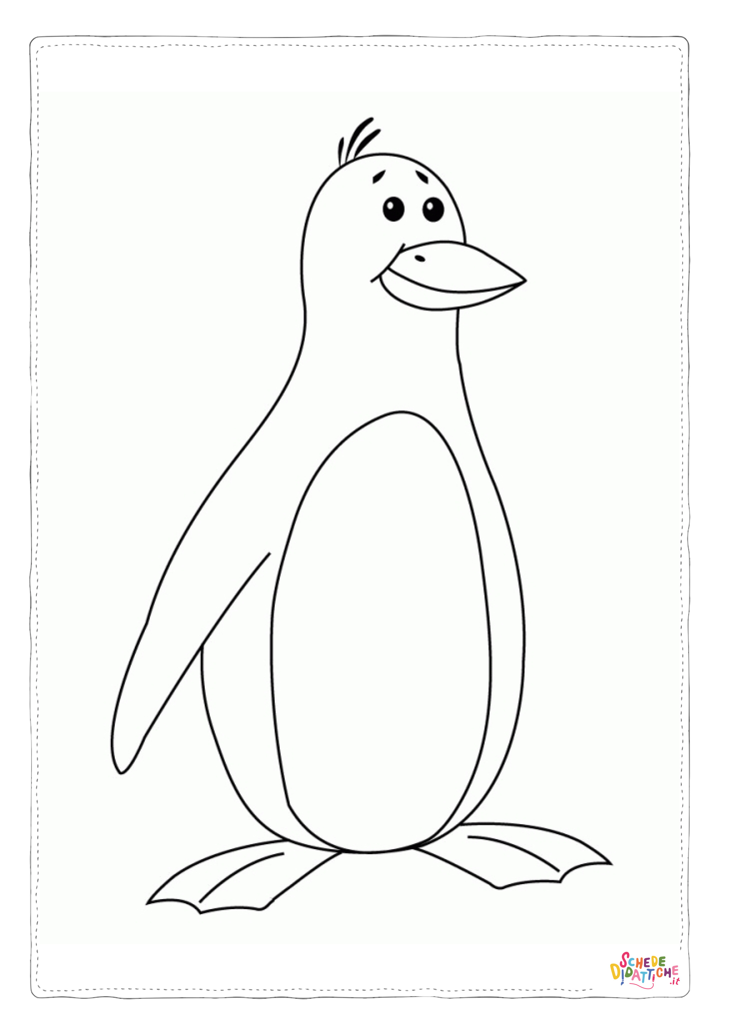 Disegno di pinguino da stampare e colorare 41