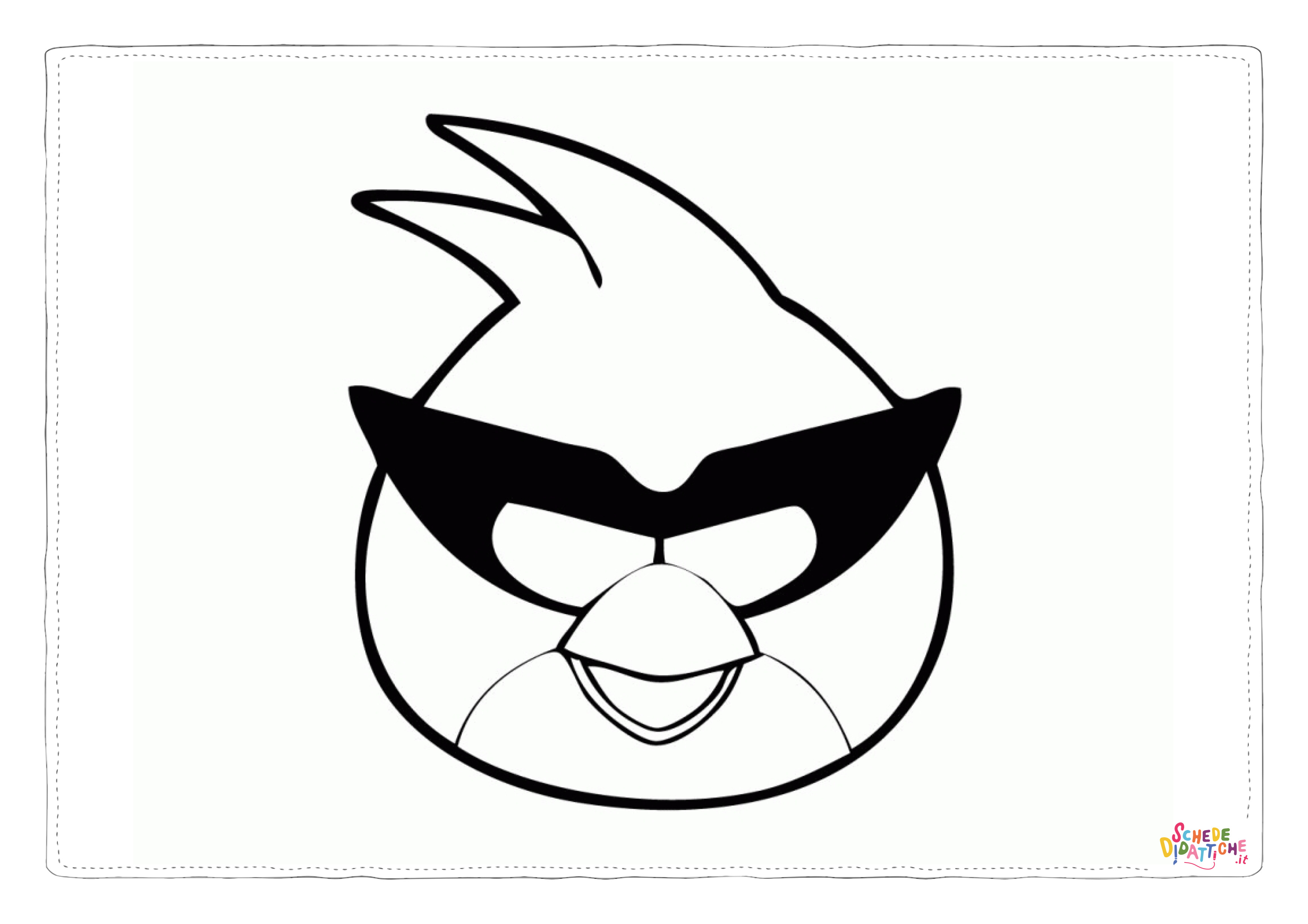 Disegno "Disegno di Angry birds da stampare e colorare 32" Disegno di Angry birds da stampare e colorare 32