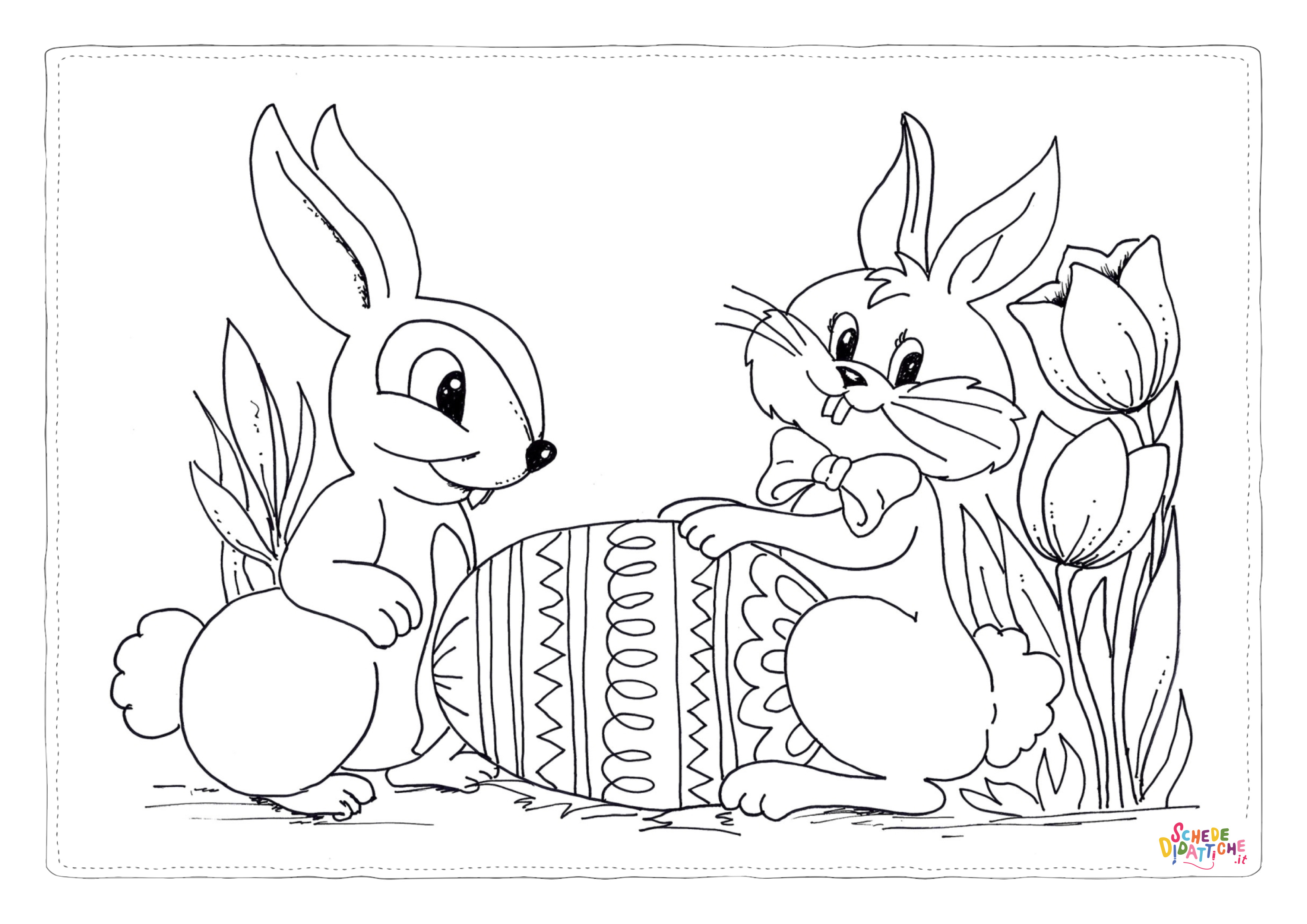 Disegno "Disegno di uovo di Pasqua da stampare e colorare 100" Disegno di uovo di Pasqua da stampare e colorare 100