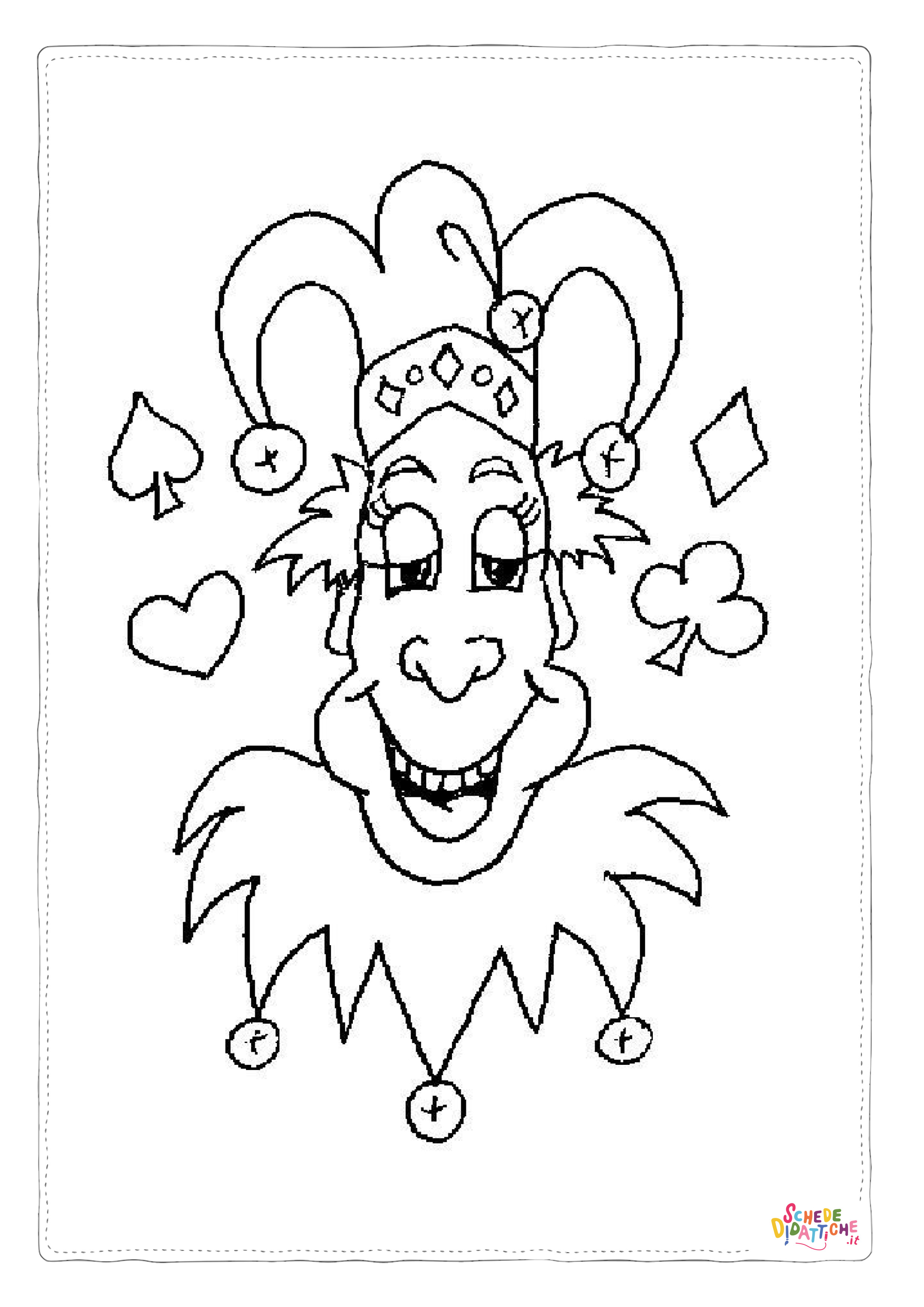 Disegno di clown da stampare e colorare 68