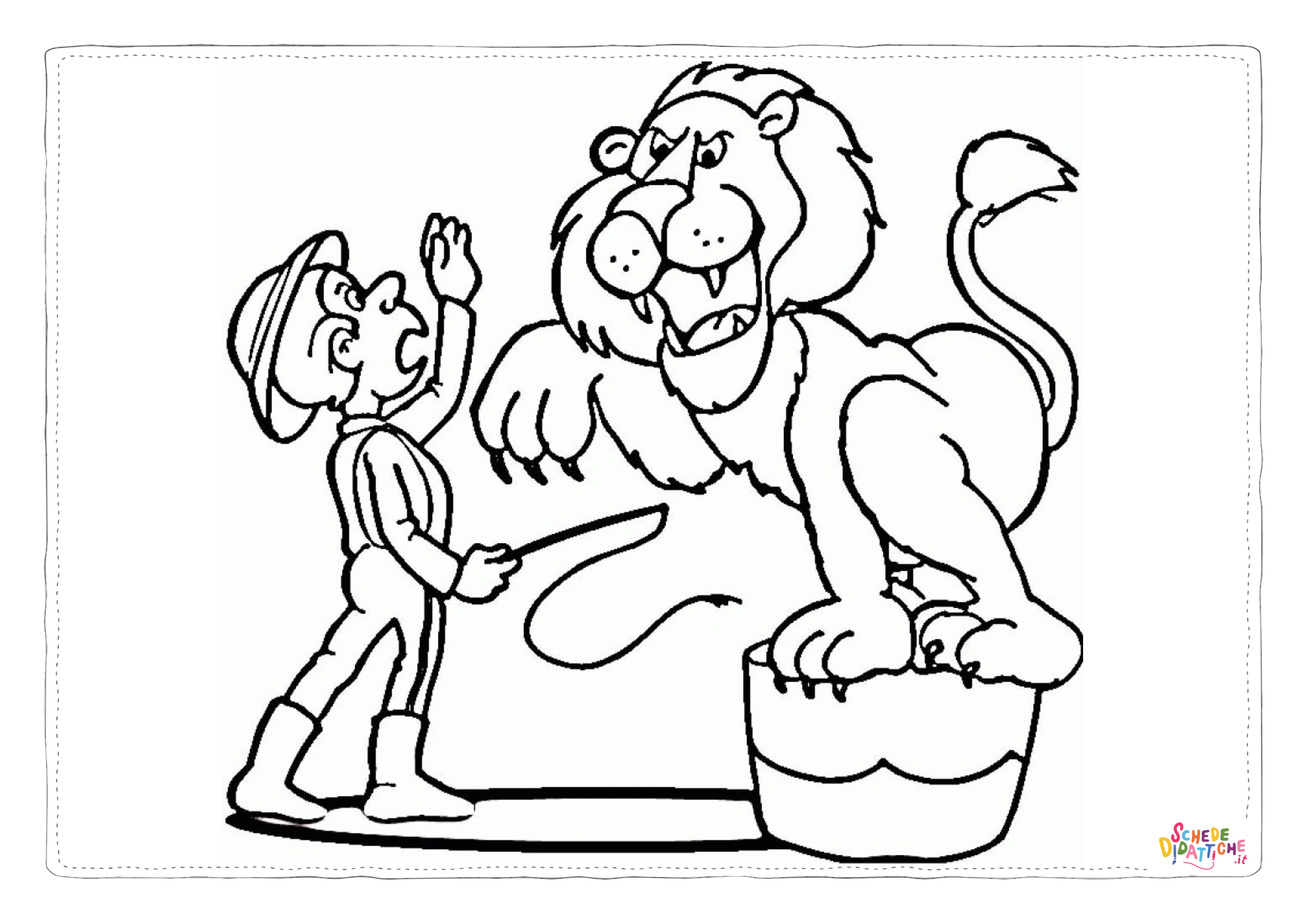 Disegno "Disegno di leone da stampare e colorare 64" Disegno di leone da stampare e colorare 64