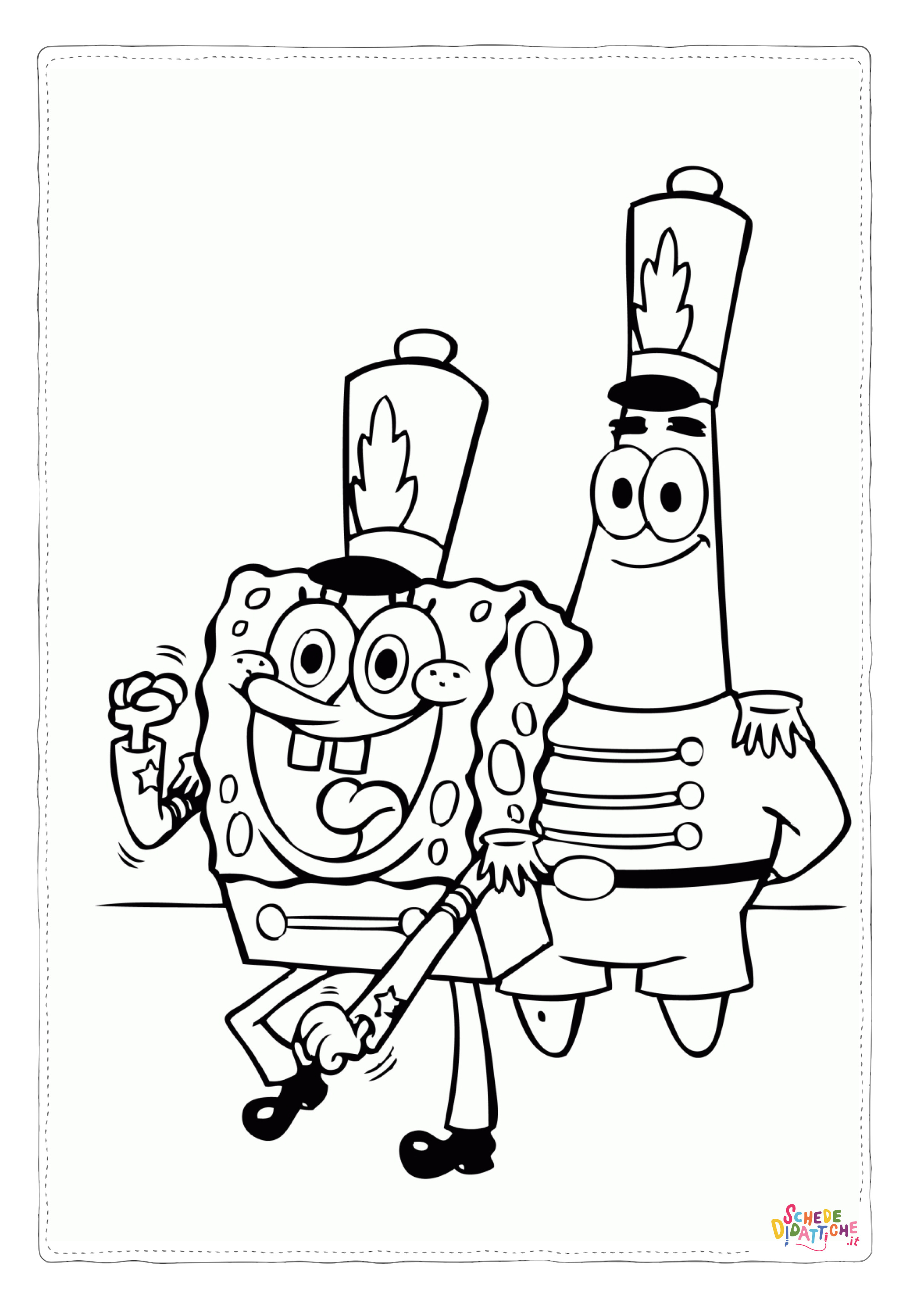 Disegno di Spongebob da stampare e colorare 43