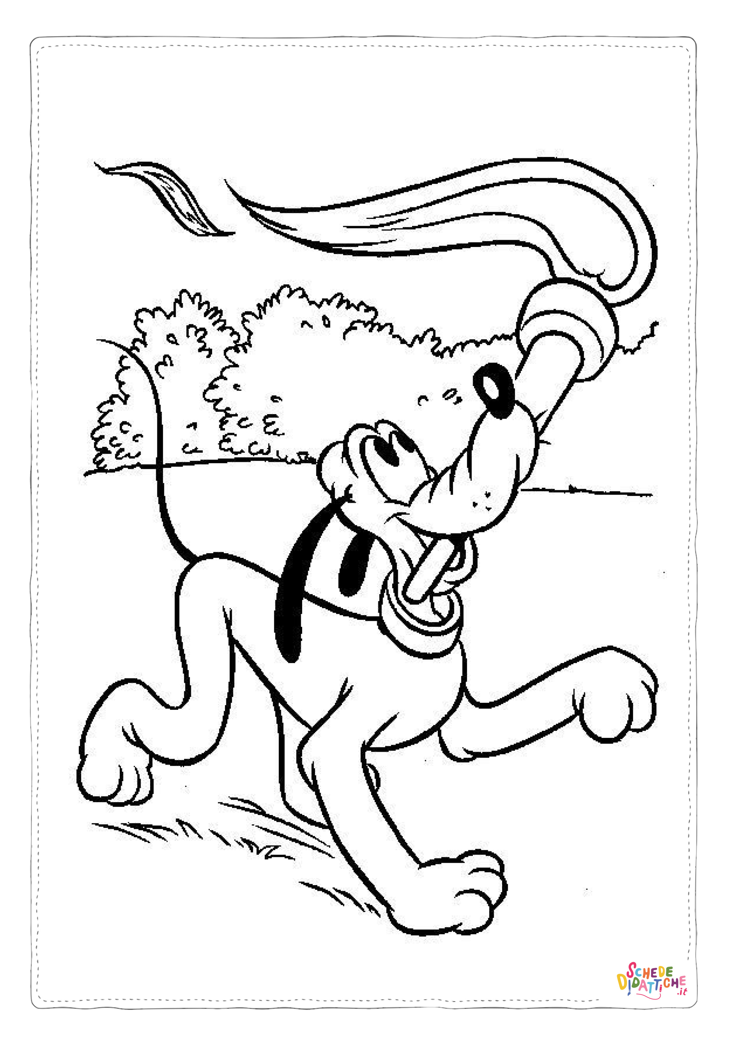Disegno "Disegno di Pluto da stampare e colorare 48" Disegno di Pluto da stampare e colorare 48
