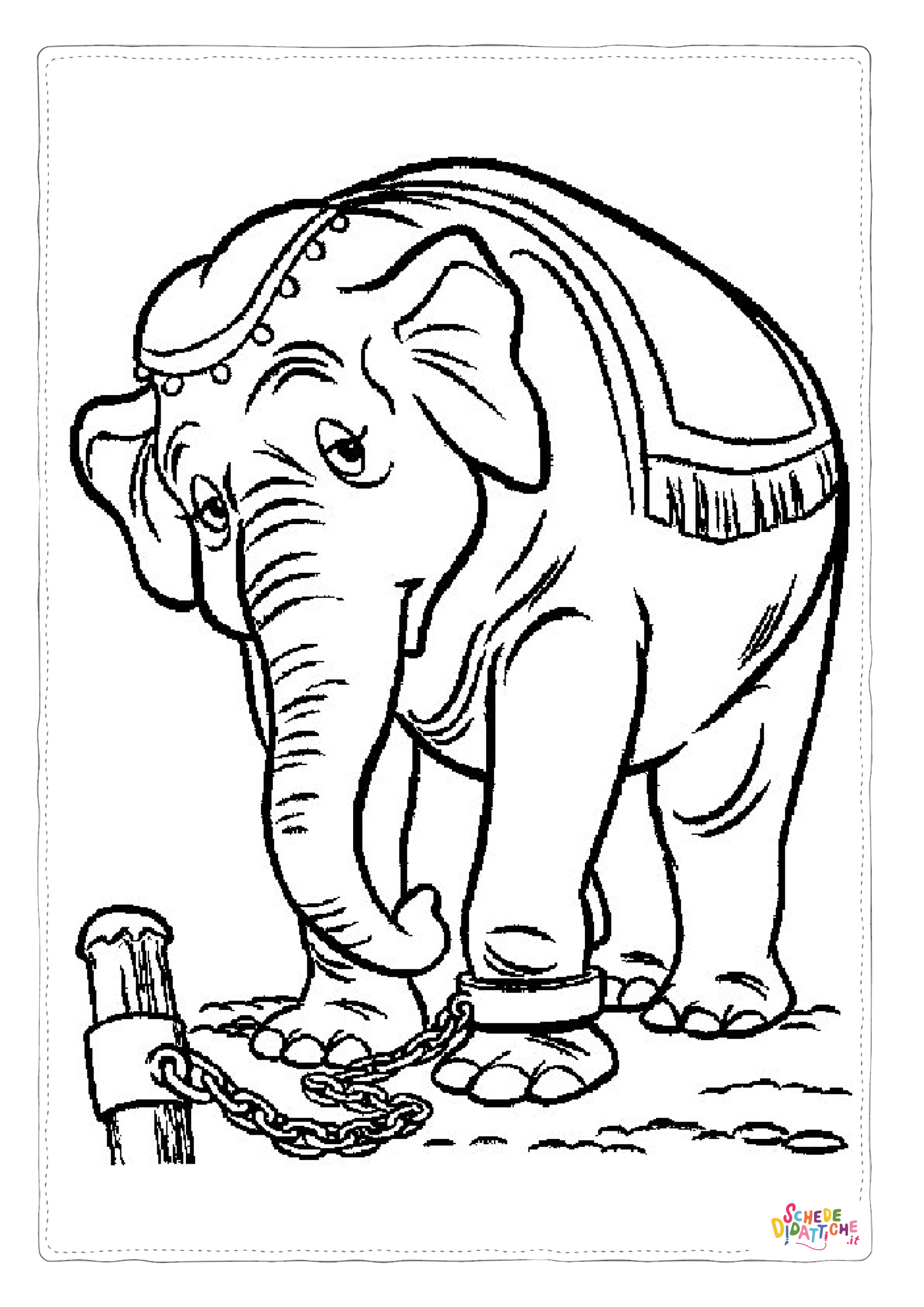 Disegno "Disegno di Dumbo da stampare e colorare 13" Disegno di Dumbo da stampare e colorare 13