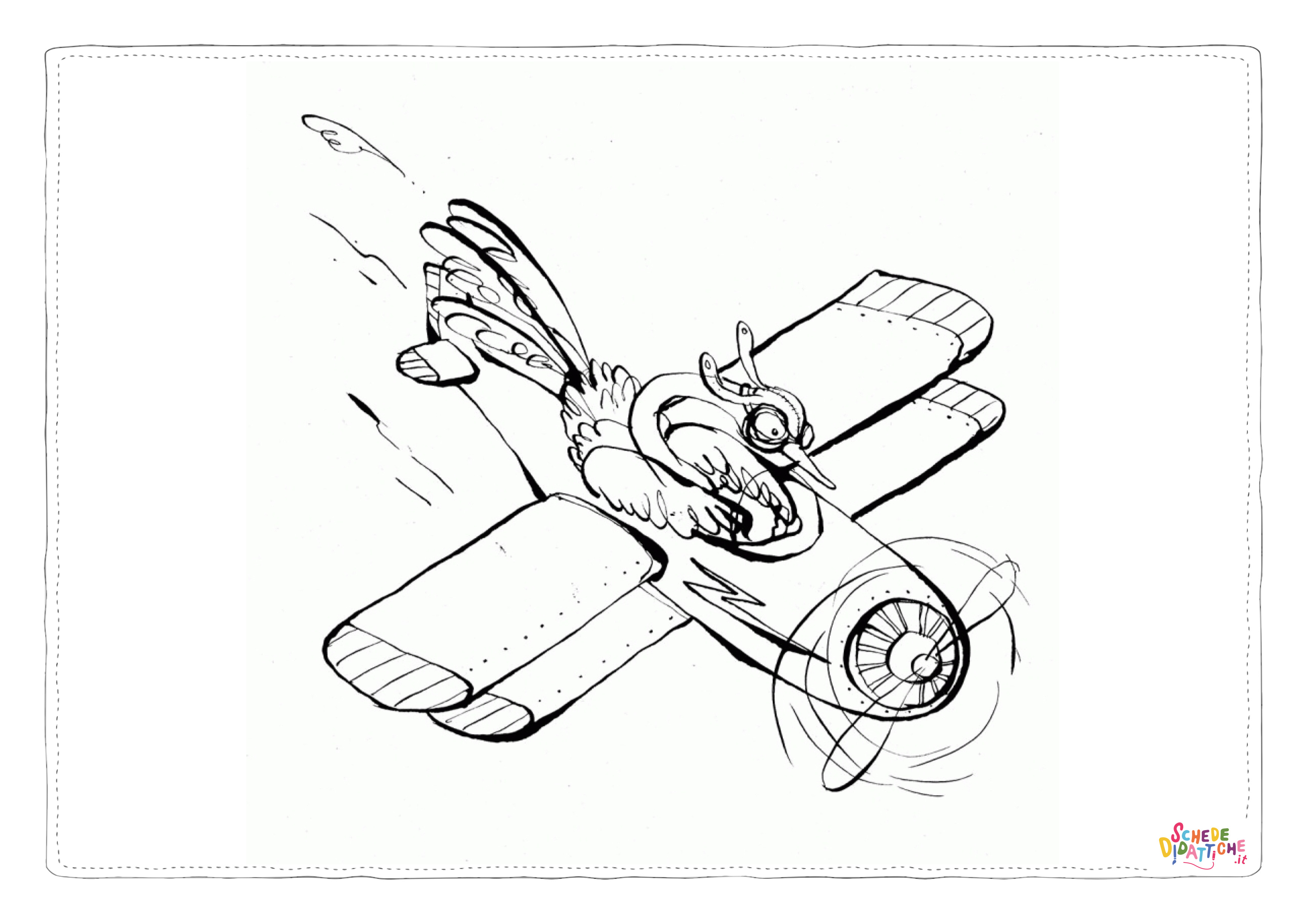 Disegno "Disegno di aereo militare da stampare e colorare 13" Disegno di aereo militare da stampare e colorare 13