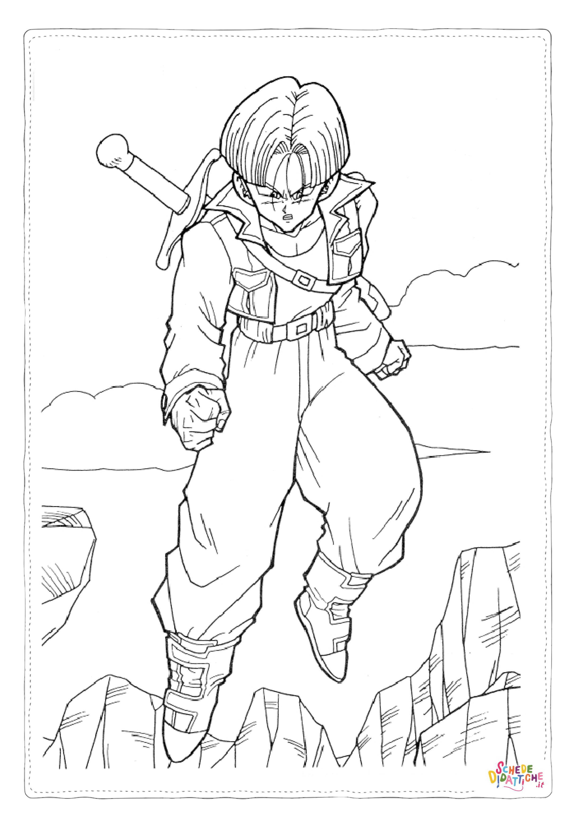 Disegno di Dragon Ball da stampare e colorare 62