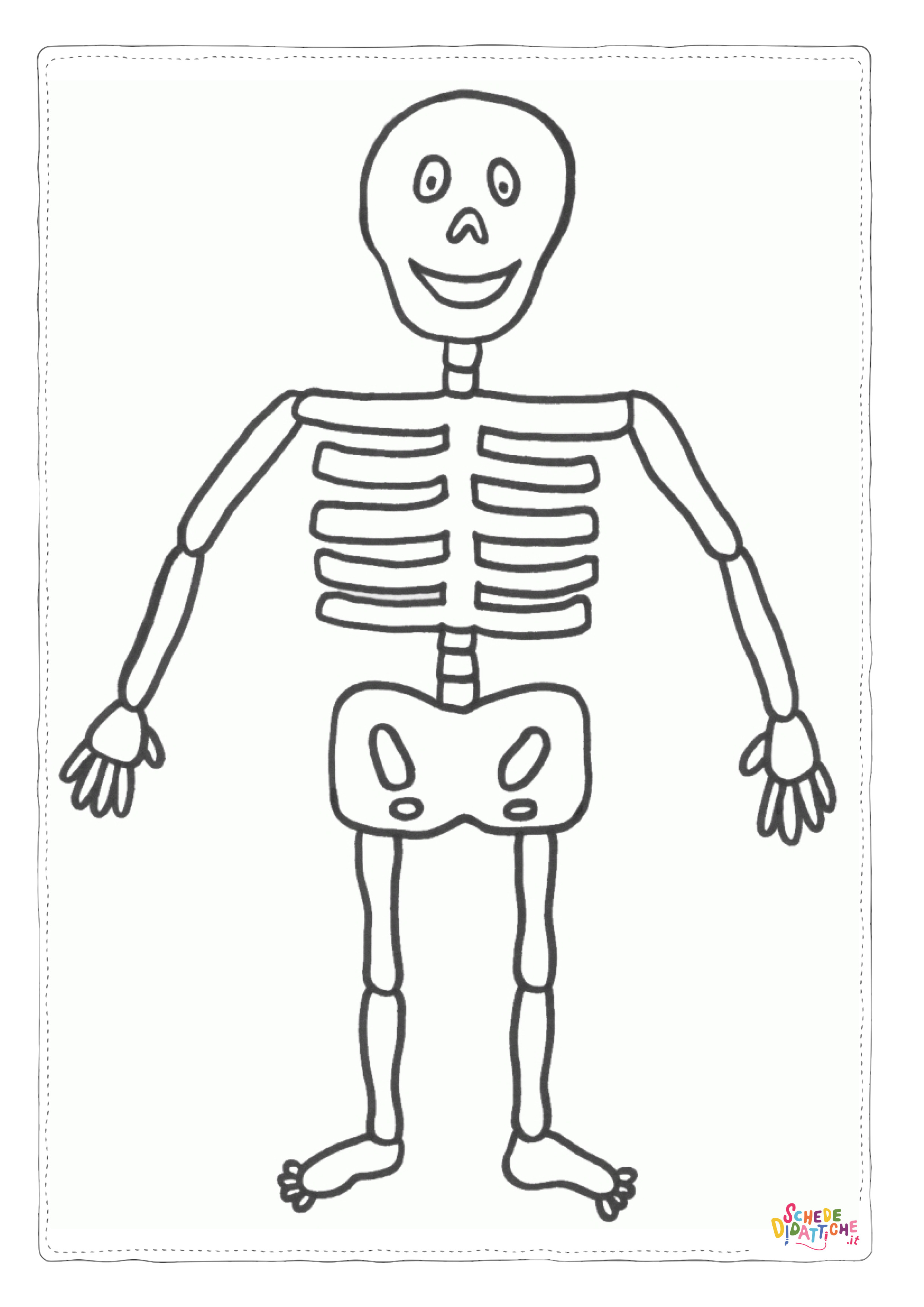 Disegno di parti del corpo da stampare e colorare 1