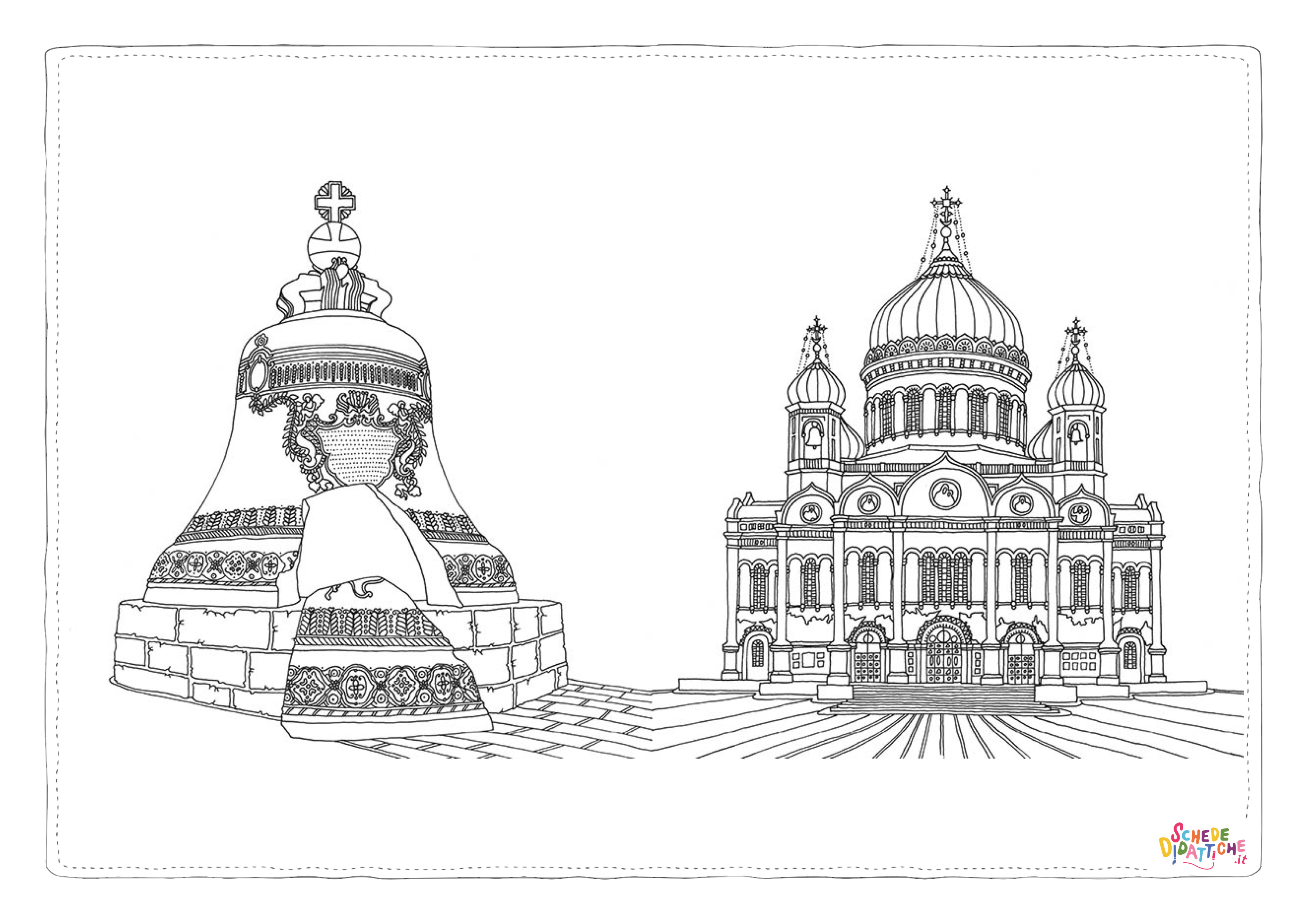 Disegno "Disegno di monumento famoso da stampare e colorare 31" Disegno di monumento famoso da stampare e colorare 31