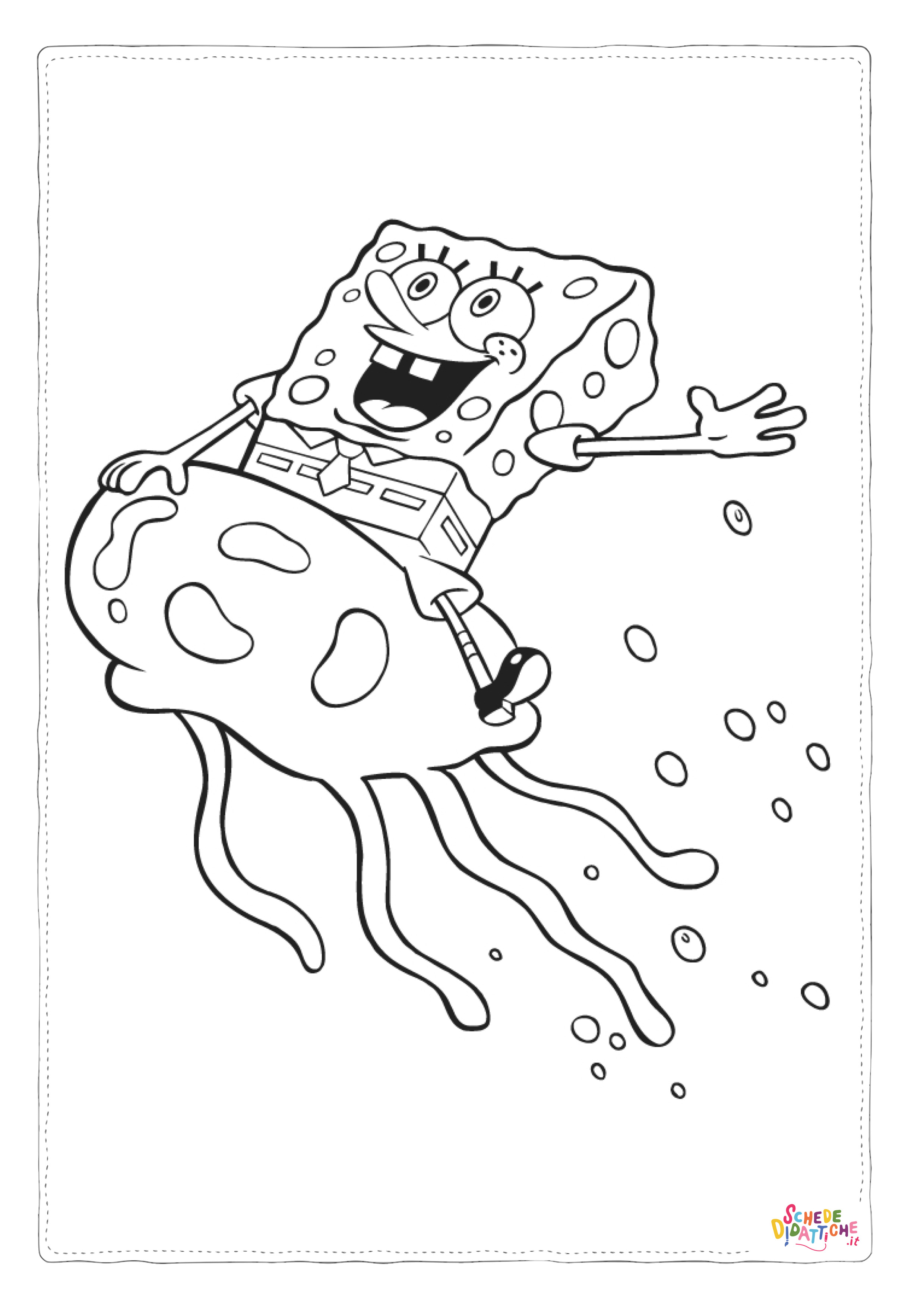 Disegno di Spongebob da stampare e colorare 15