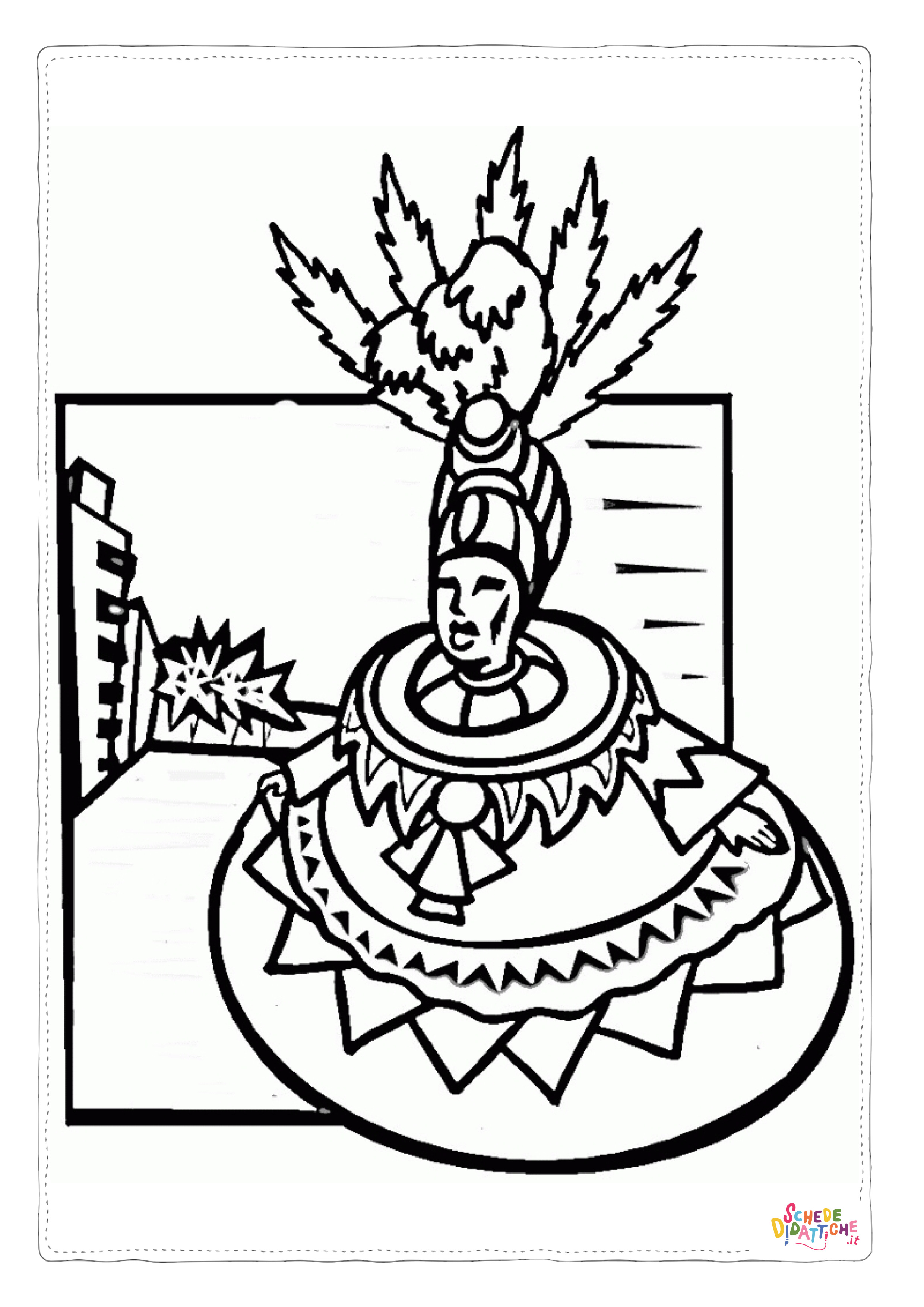 Disegno "Disegno di Indiani d'America da stampare e colorare 31" Disegno di Indiani d'America da stampare e colorare 31